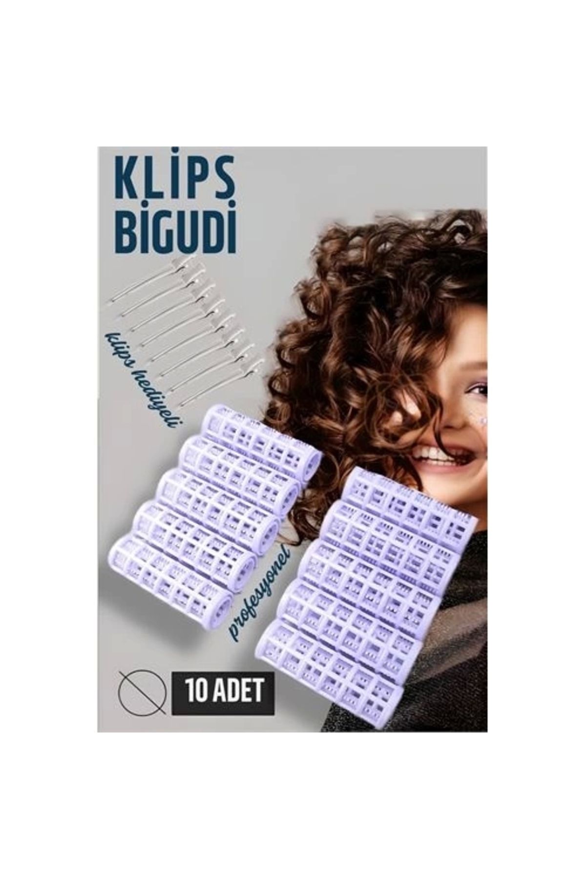 No8 Home Klipsli Bigudi Klips Toka Seti 10 Adet