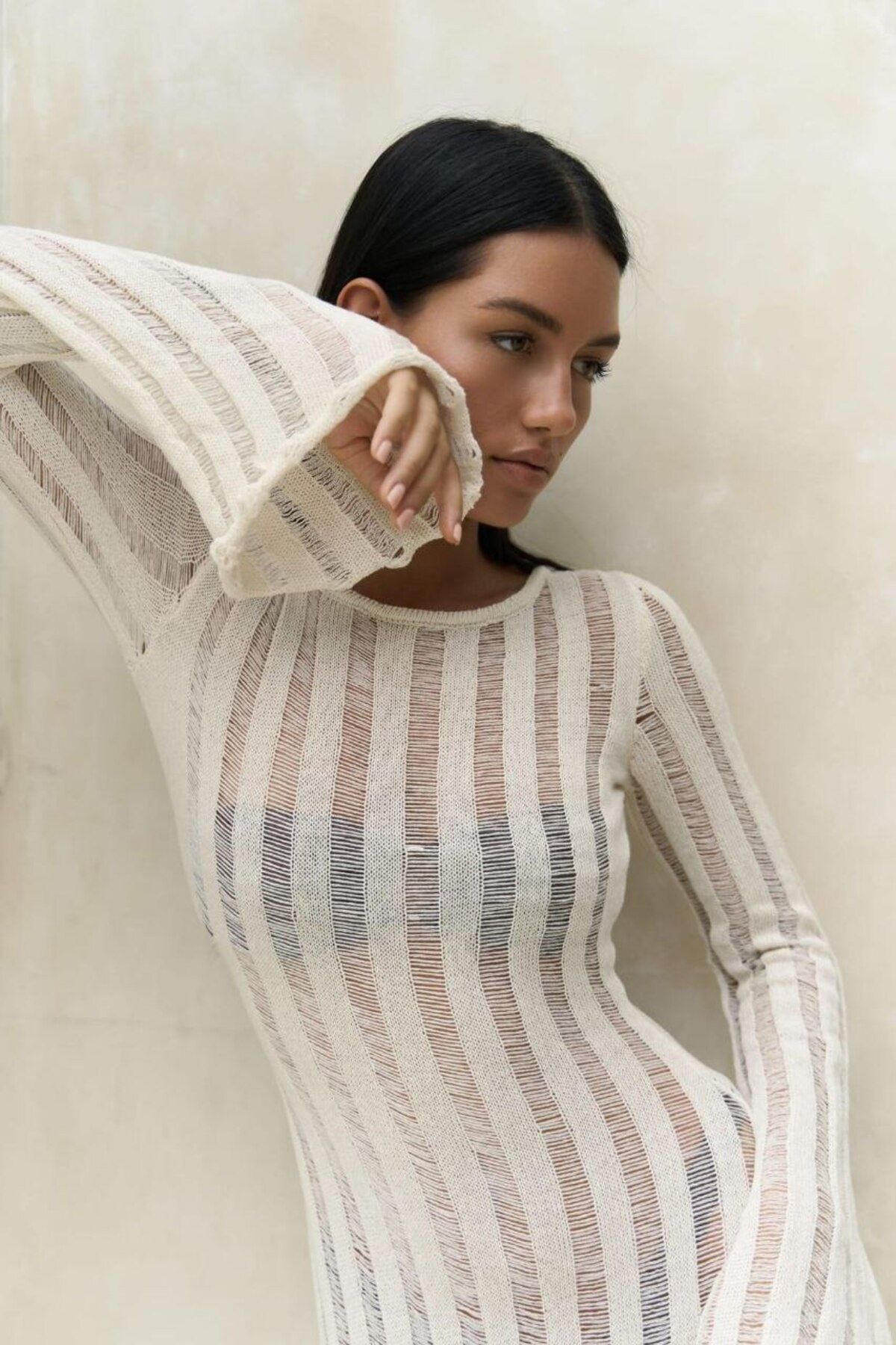 Abalı Yeni sezon triko yazlık, yumuşak iplik, plaj elbise،Alhawi, Hiyfa model
