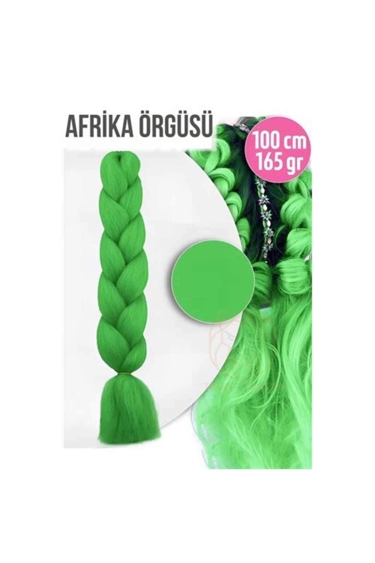 No8 Home Afrika Örügüsü Rasta 100 Cm 165 Gr 1097 Yeşil