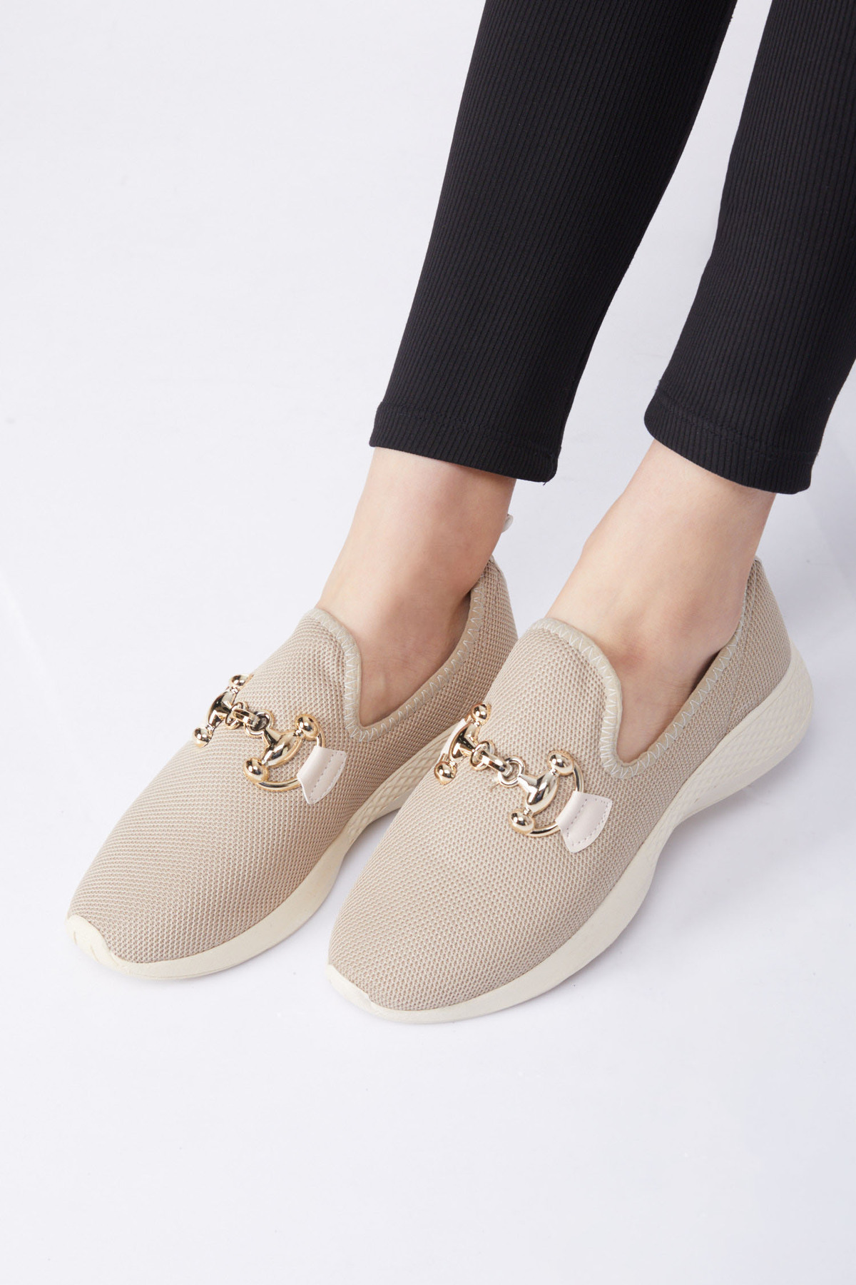TOFİSA-Women's Mink Buckle Mesh Sports Shoes - 24927 3