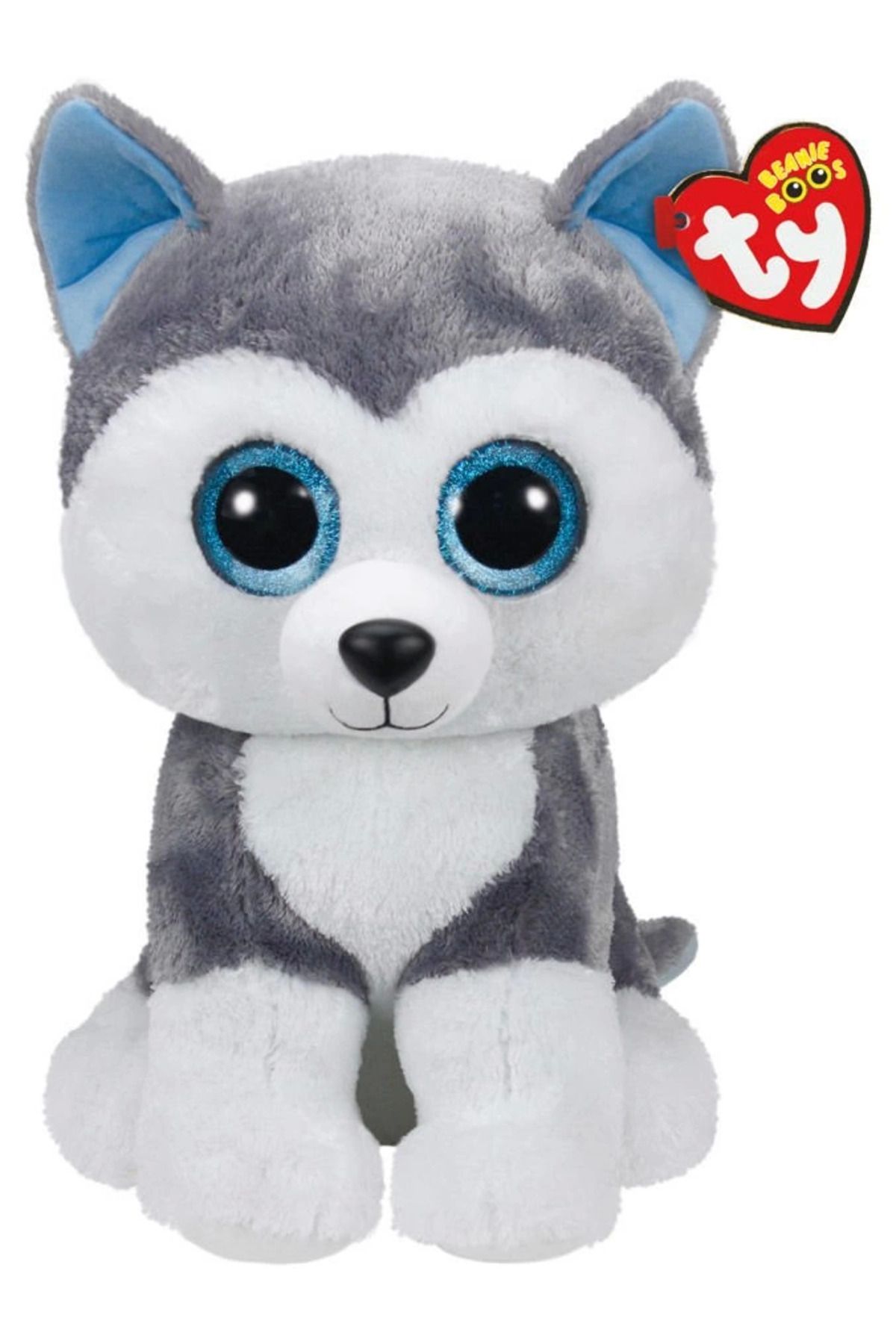 ÖYKÜ VE YİĞİT TY Beanie Boo´s Slush Sibirya Kurdu Peluş 40 Cm
