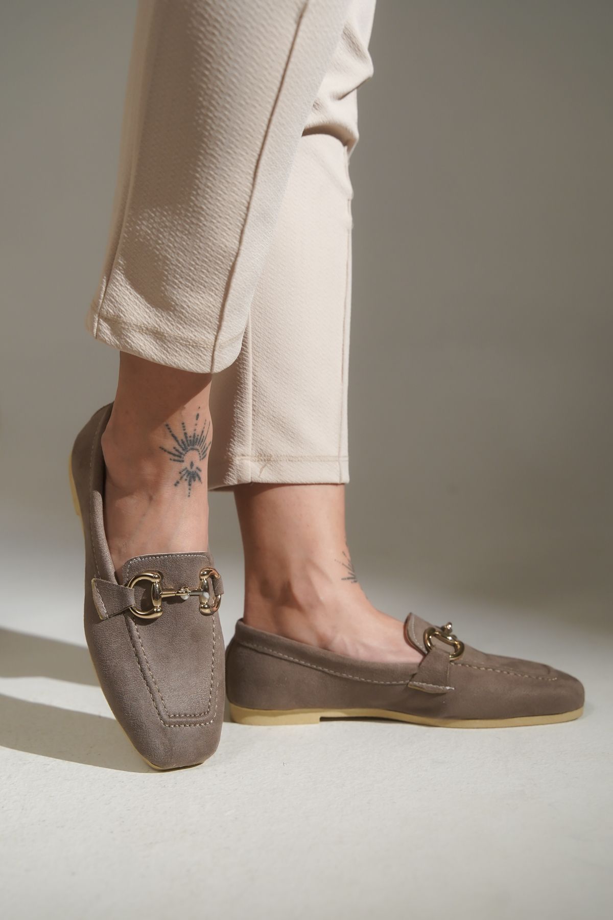 lovitto Toka Detay Süet Loafer