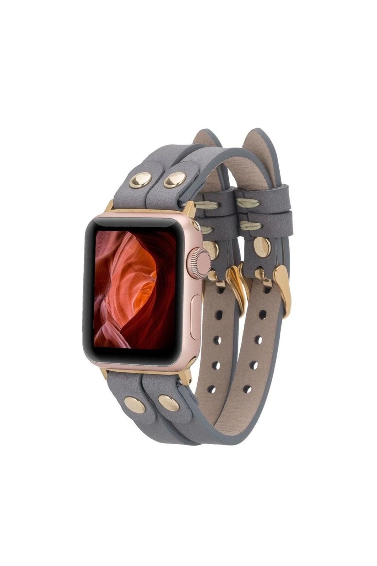 Angoravi Watch Uyumlu Deri Kordon Ely Double Tour GT RST9