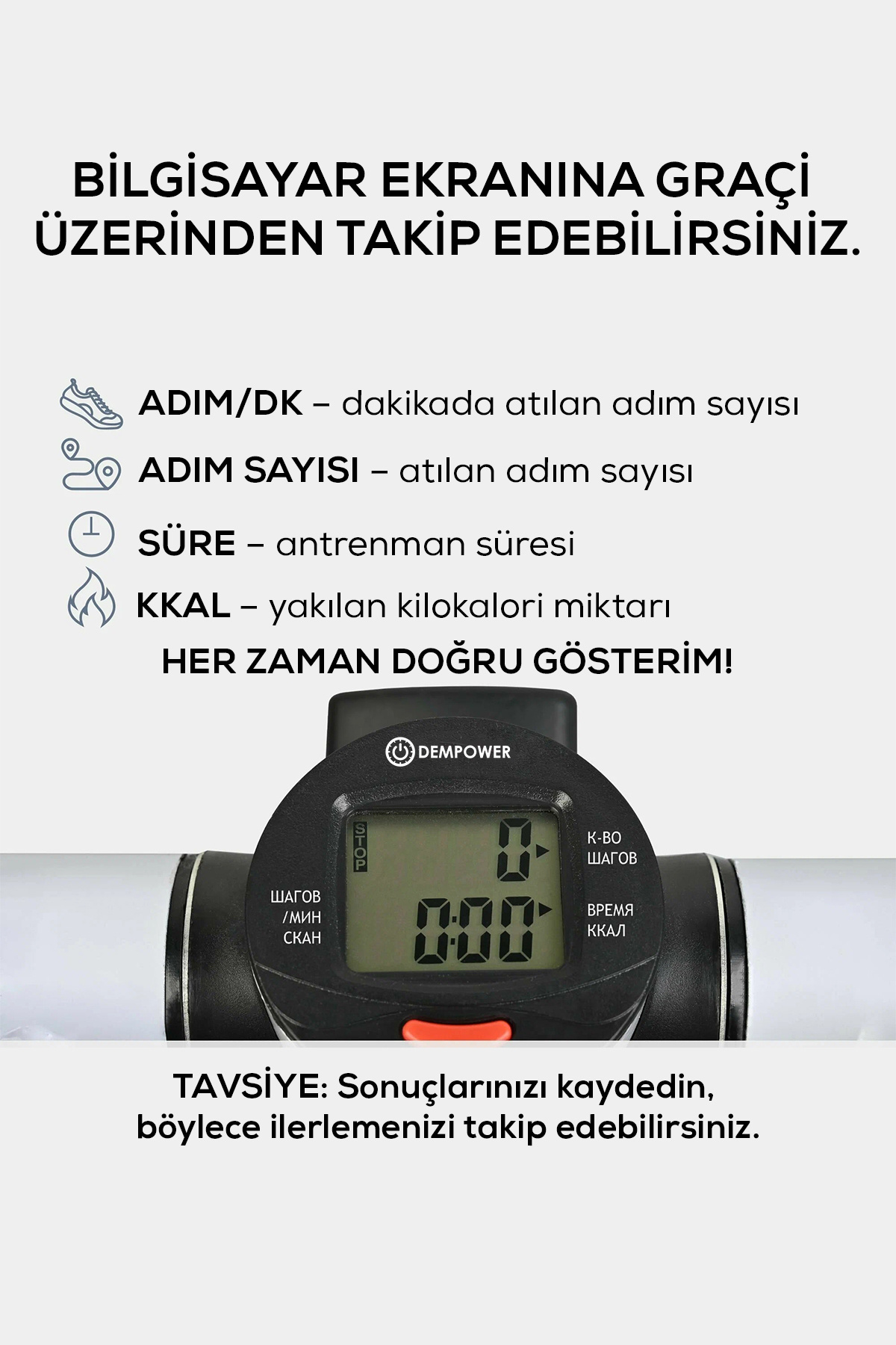 Leyaton-Fitness Stepper Exerciser with Rope - Portable Crossstep Fitness with Lcd Screen and Resistance Band 5