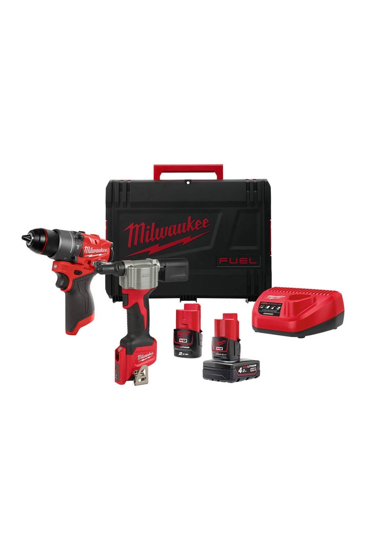 Milwaukee M12 FPP2D2-422X (M12 FPD2 ve M12 BPRT) 12V Akülü Set