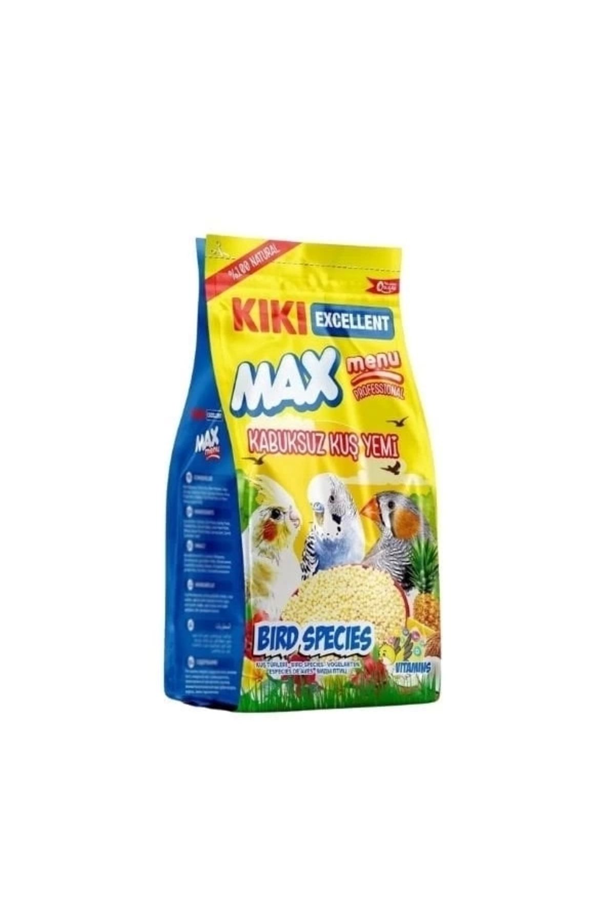 STOREMAX Kiki Excellent Max Menu Kabuksuz Muhabbet Kuşu Yemi 400 Gr