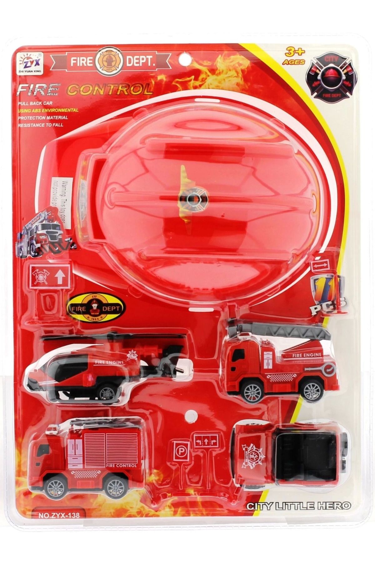 MELFSHOP Baretli İtfaiye Araçları Seti