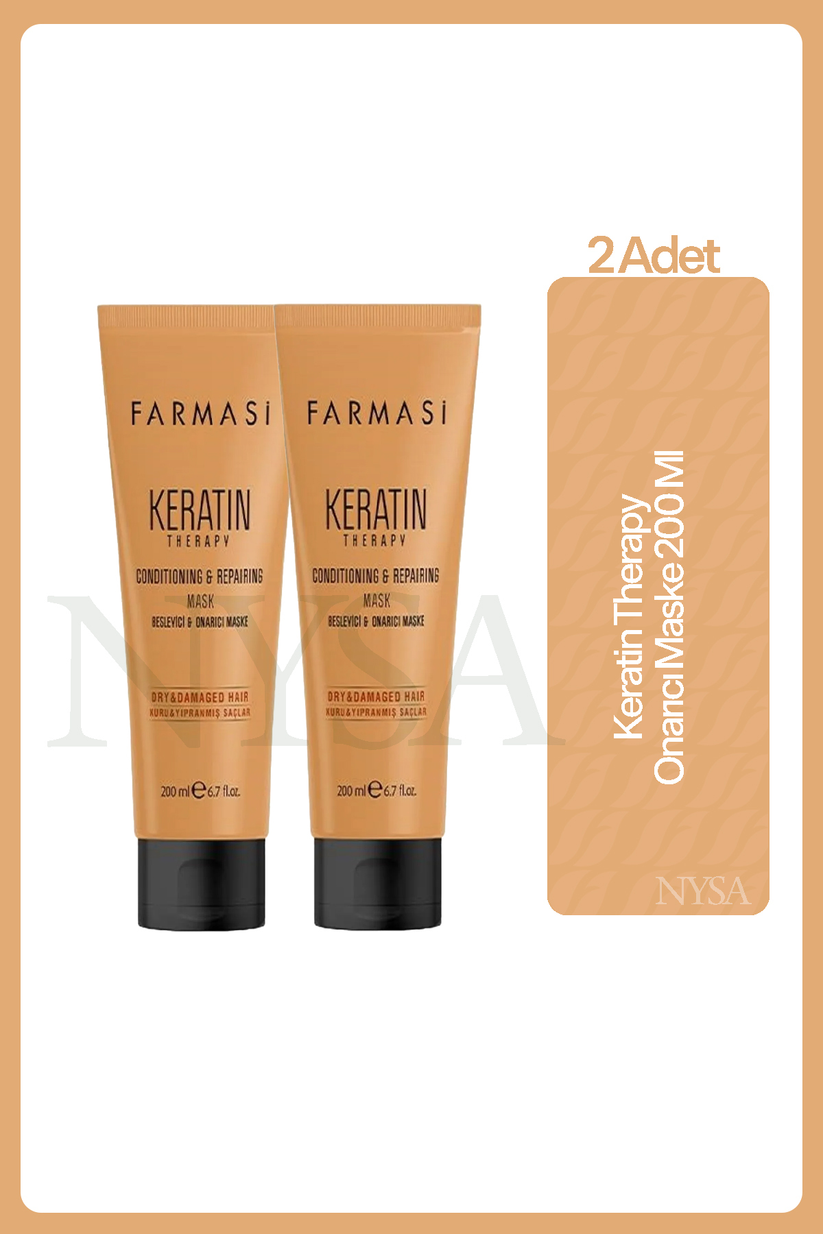 Farmasi Keratin Therapy Onarıcı Maske 200 Ml 2li — sacmaske
