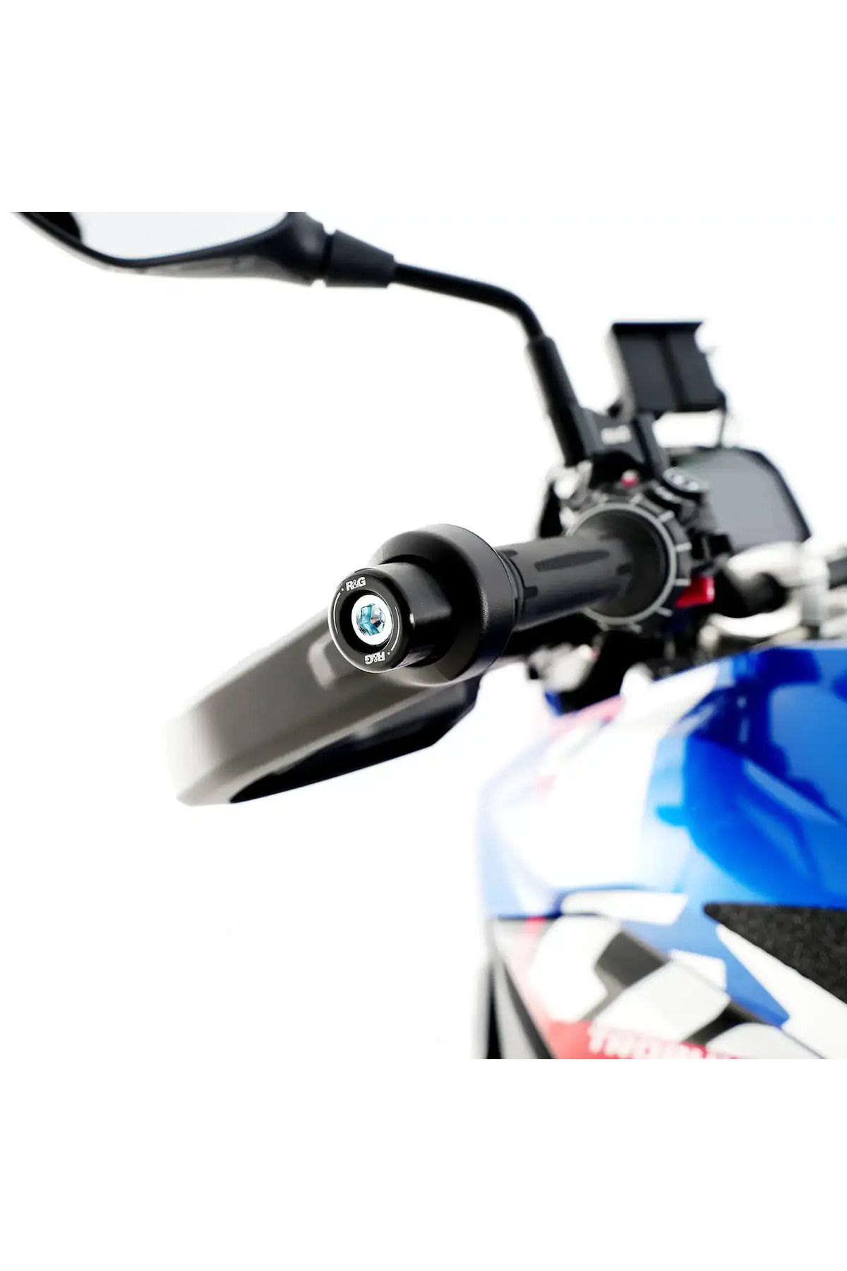 RG Racing Gidon Tapası - Bar Ucu Kaydırıcı (BMW R1300 GS/GSA, 1250 GS/GSA, S 1000XR / 13-25 uyumlu)