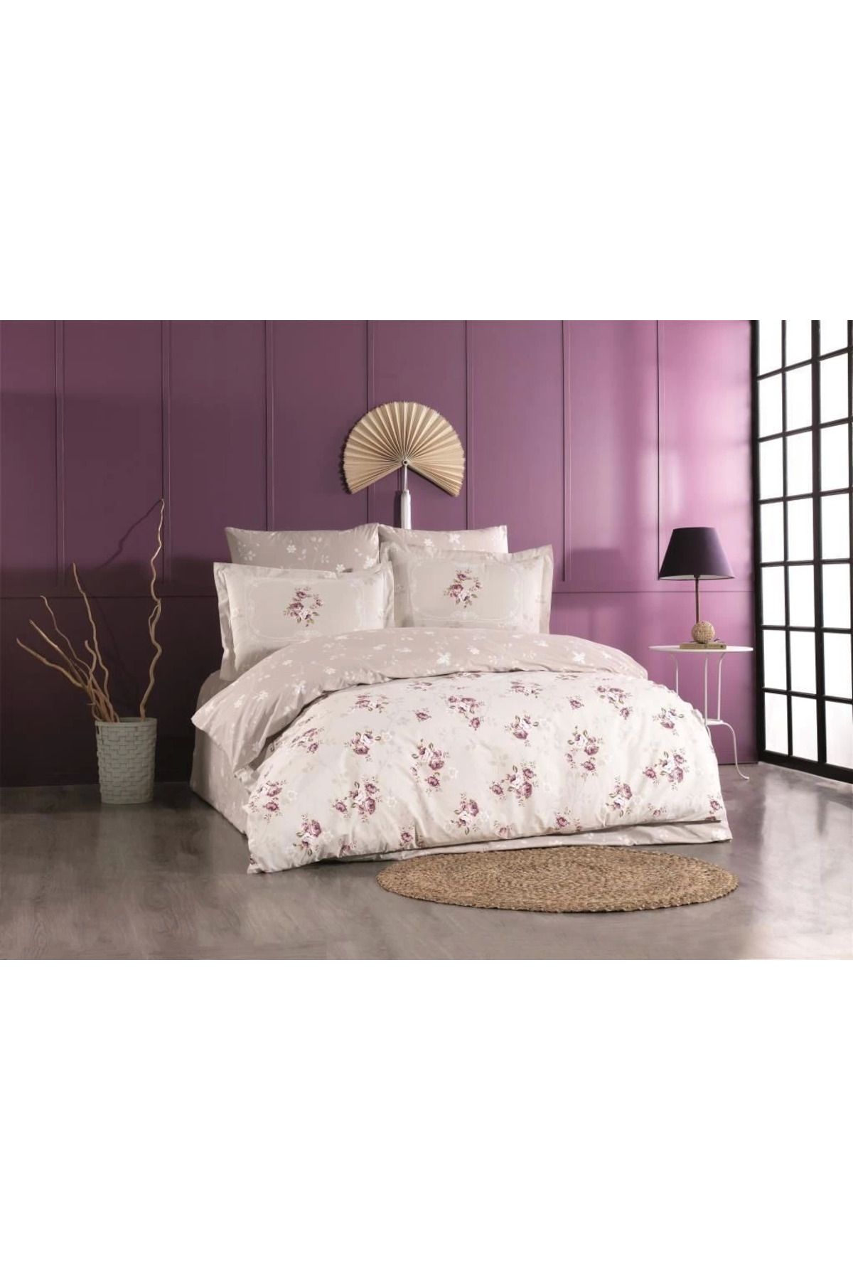ÖYKÜ VE YİĞİT Hobby Çift Kişilik Poplin Nevresim Martha Bej