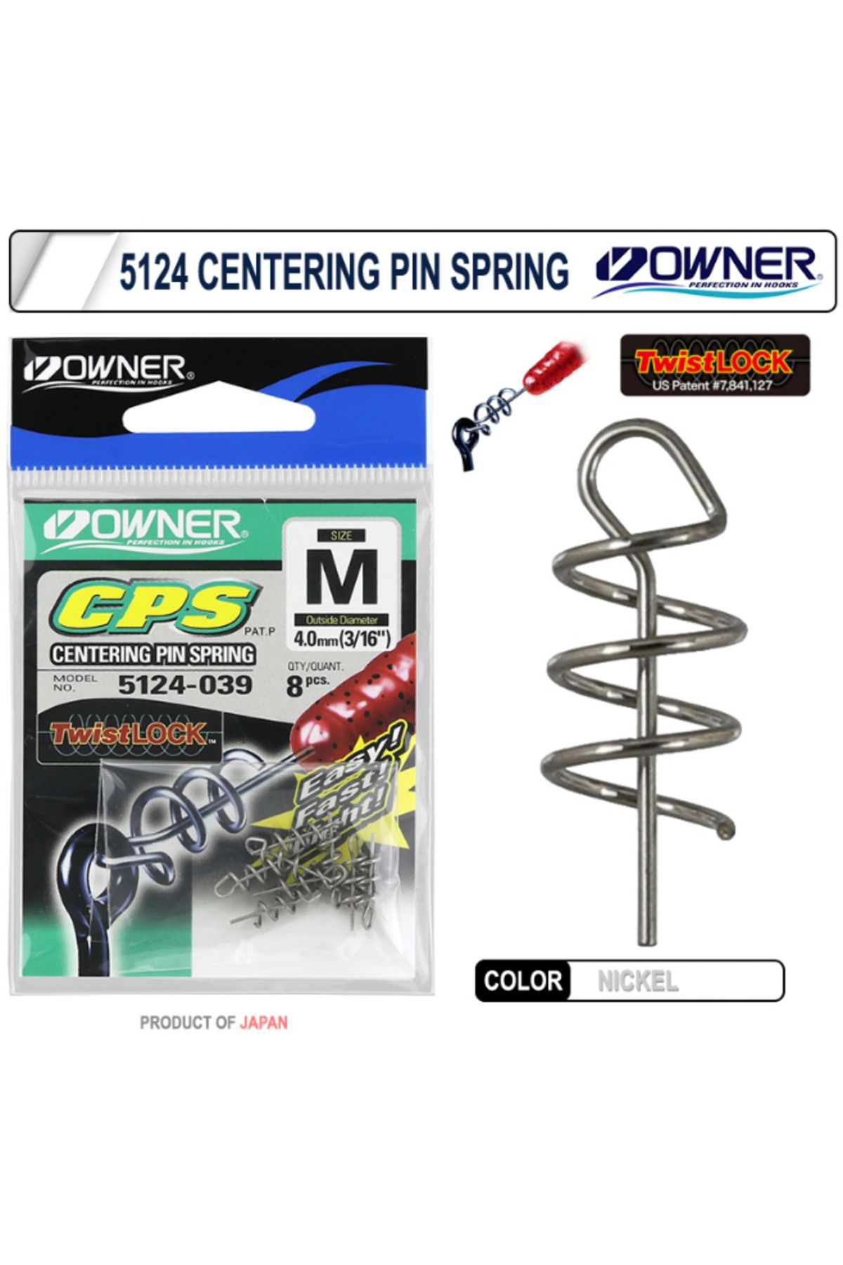 Owner 5124 Centering Pin Spring White Silikon Sabitleme Yayı