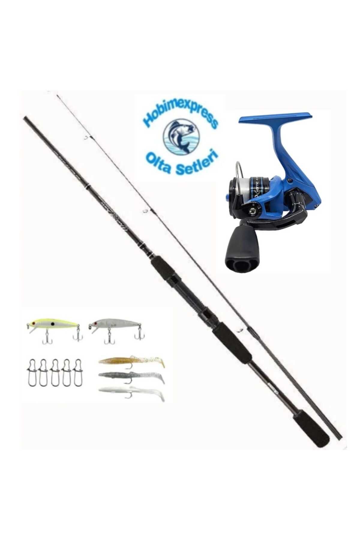 Okuma Wave Power 228 cm 2-12 gr Lrf Kamışı - Okuma X-Otic 20 LRF Olta Makinesi - LRF SETİ