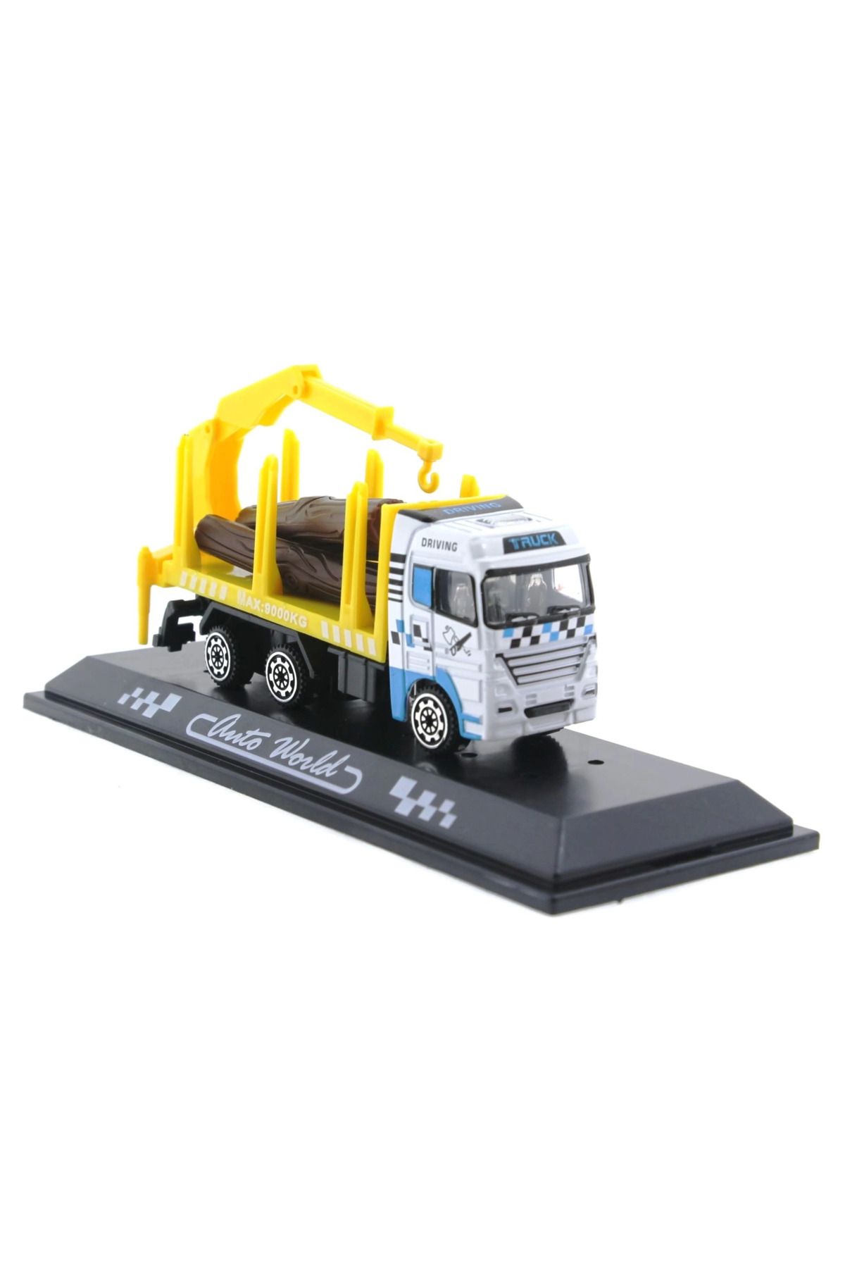 FTT SHOPPING MARKET Die Cast Mini Sarı Kütük Kamyonu