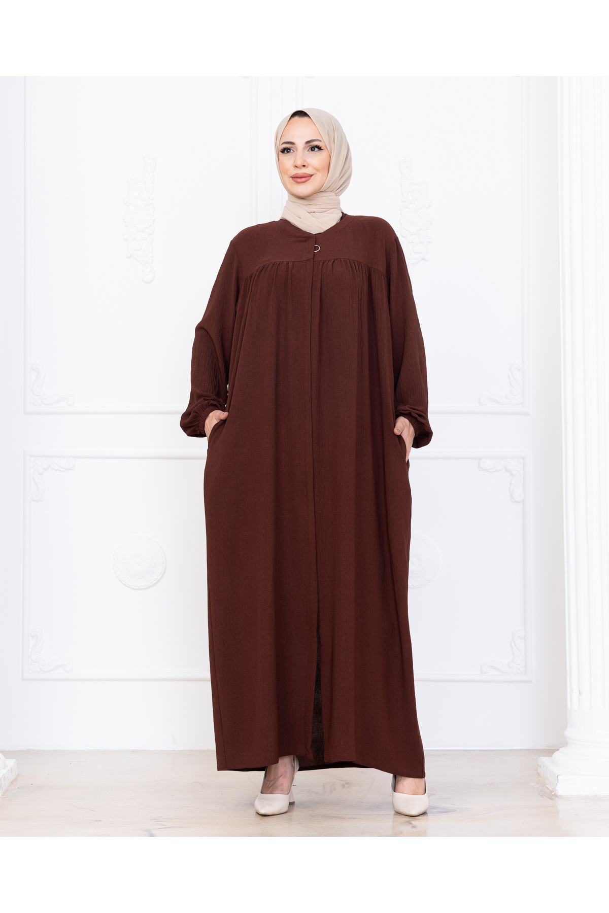 OKTAYUSTA COLLECTİON Robalı Mevlana Kesim Günlük Kahve Ferace