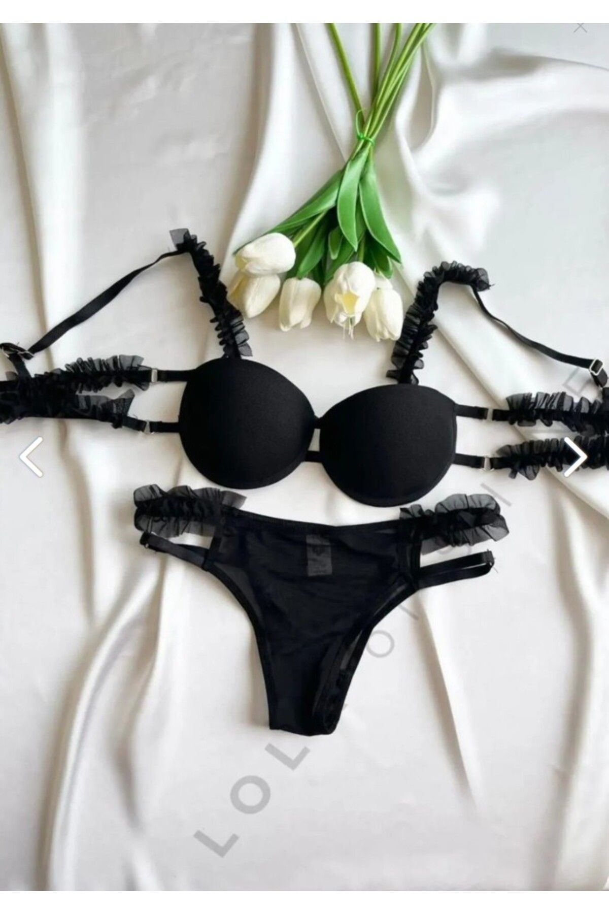 FREZYA UNDERWEAR SİYAH PRENSES TAKIM