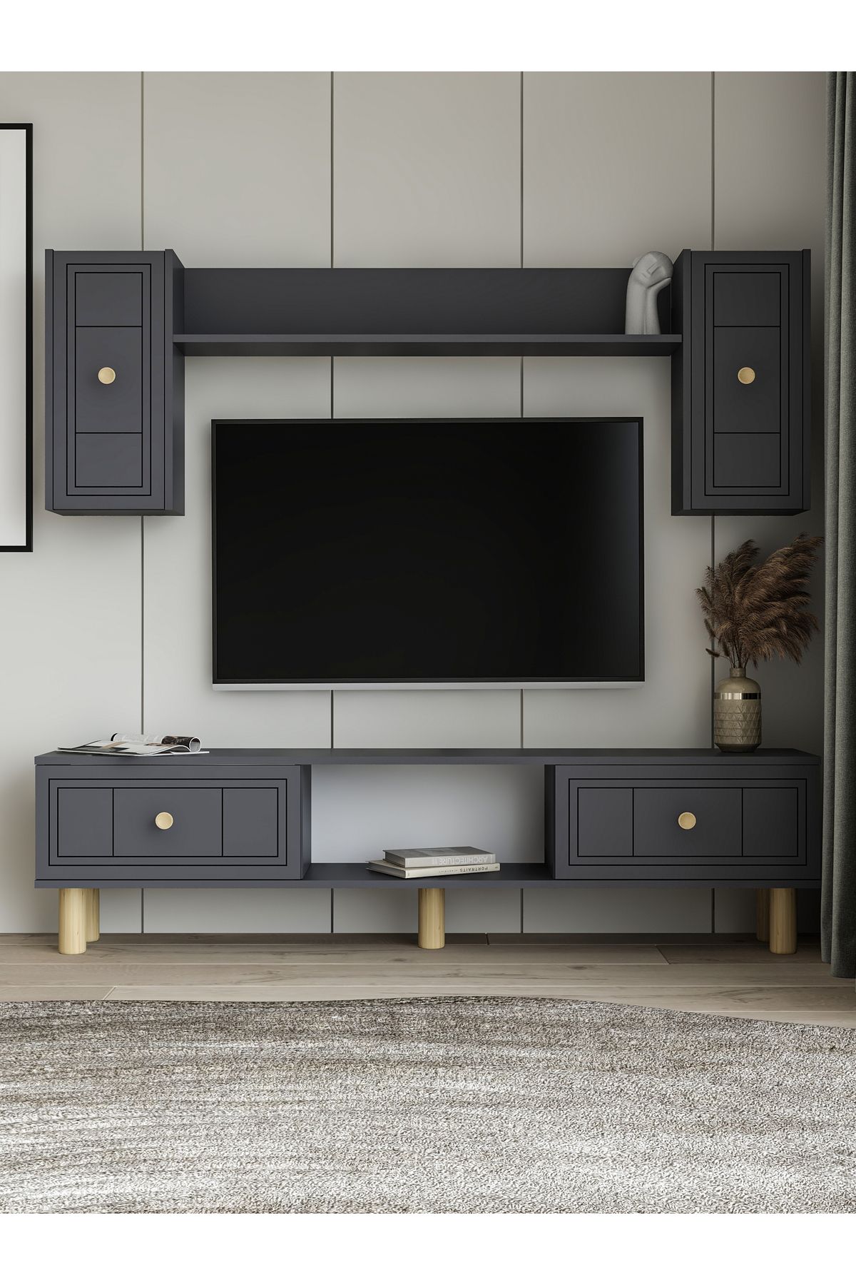 DEMONTE DECOR DARİODD BOHEM TV ÜNİTESİ TAKIMI