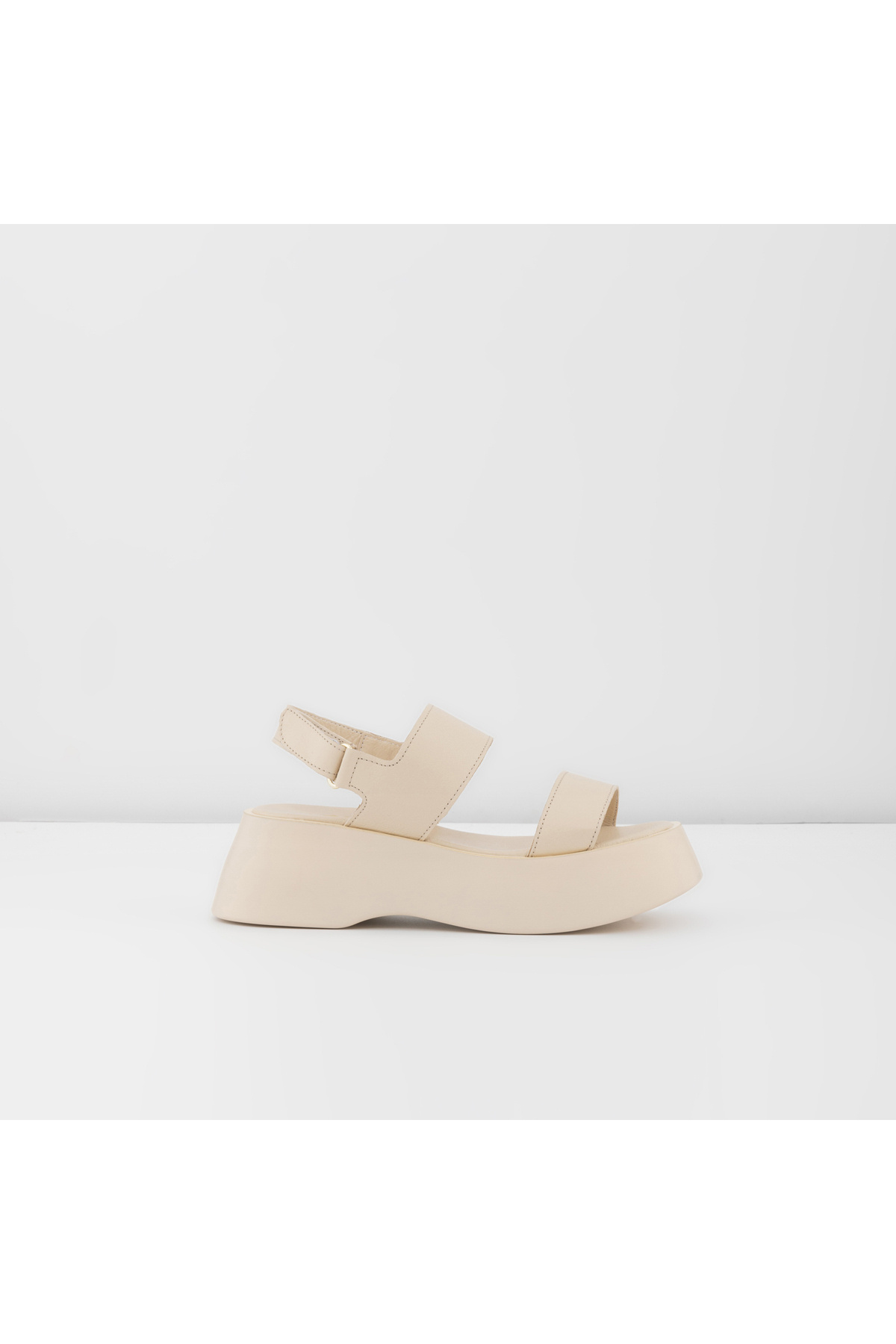 آلدو Bendo-tr - صندل پاشنه Ecru Wedge