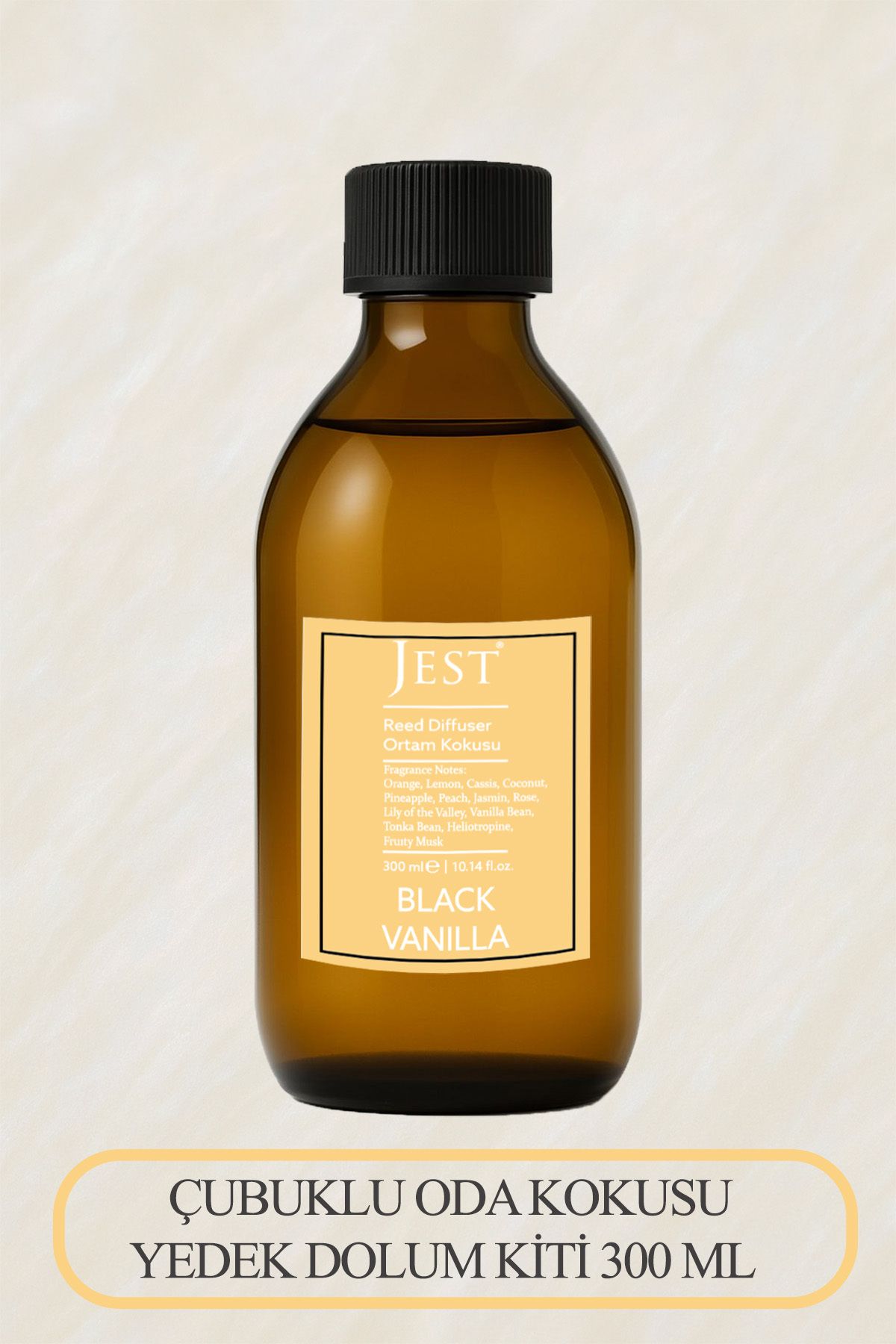 Jest 300 ML BLACK VANILLA ÇUBUKLU ODA KOKUSU YEDEK KİT