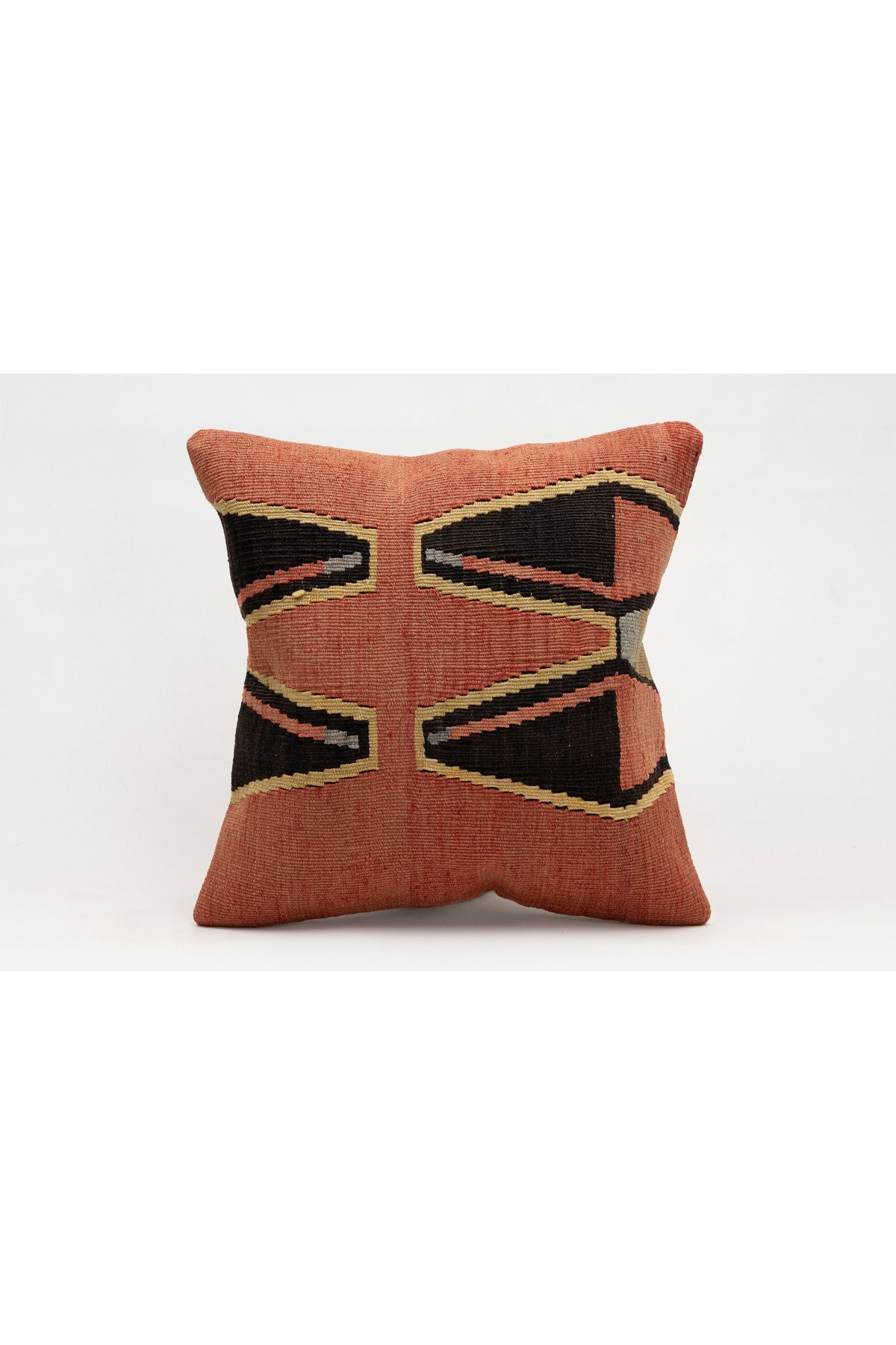 Kilim Whole Sale El Yapımı Kilim'den Yapılmış Vintage Kırlent Kılıfı, Yün, 40x40 Cm