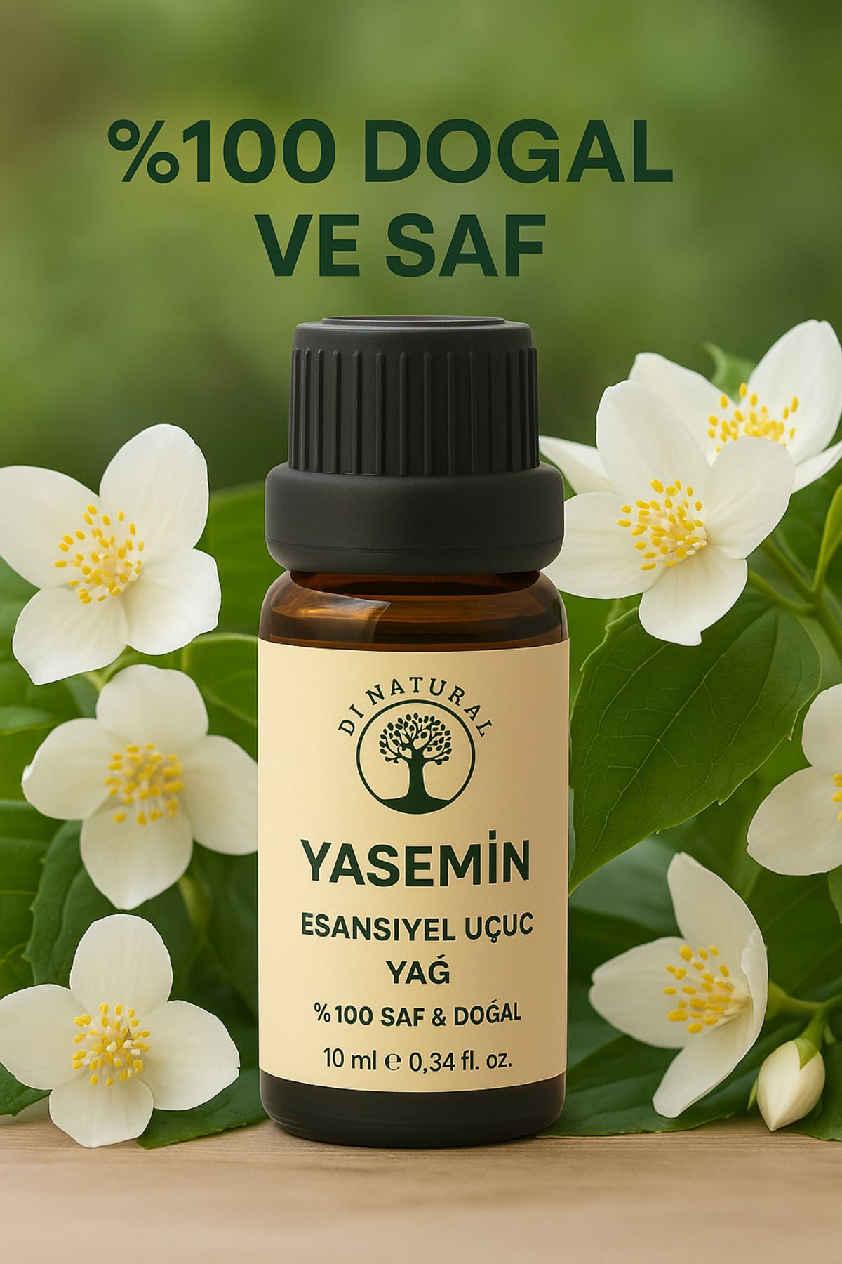 di naturel Yasemin Esansiyel Uçucu Koku Yağı Difüzör Esansı Buhurdanlık Yağı Aromaterapi Yağı 10ml
