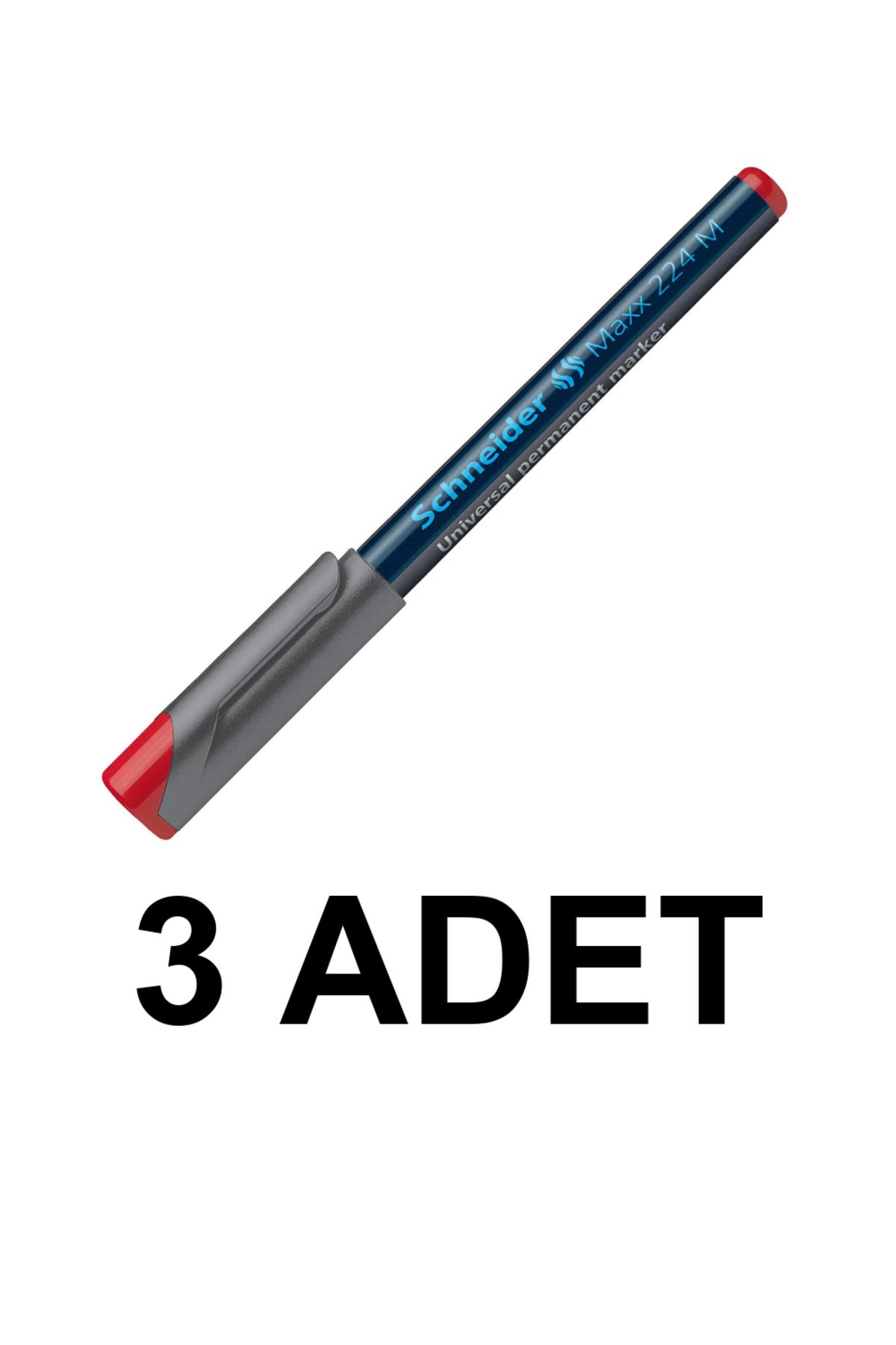 Schneiders 3 ADET ASETAT KALEMİ MAXX 224 M UÇ KIRMIZI SCP11