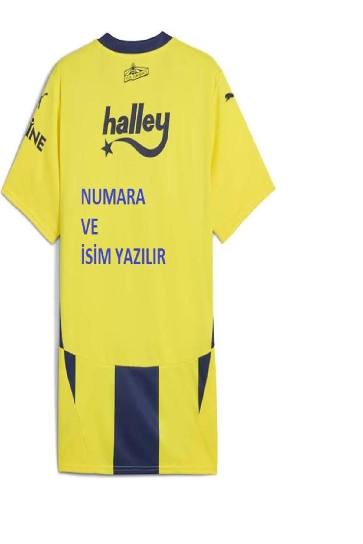Puma Fenerbahçe 2024/2025 Yeni Sezon Çubuklu Orijinal Forma Kişi Özel İsim Numara
