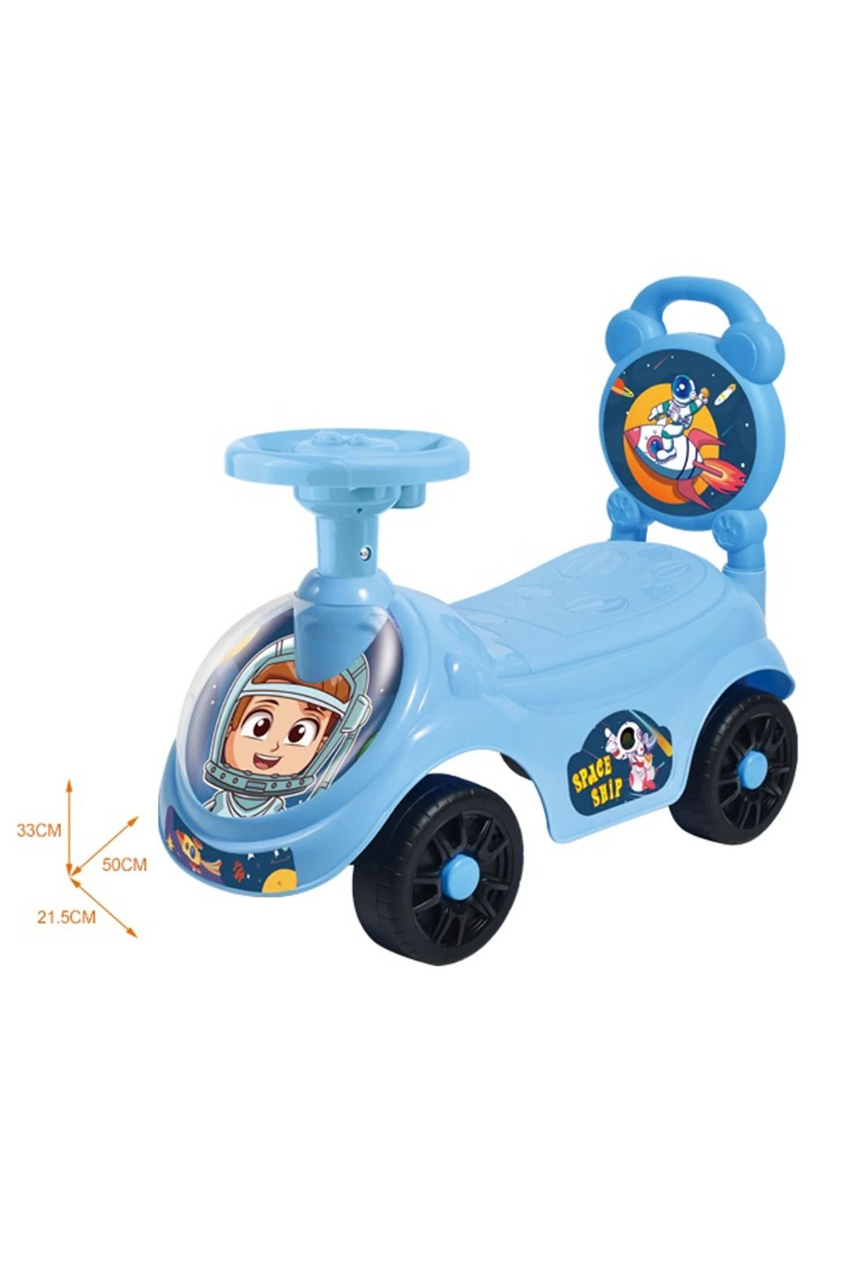 Rally-Ride on Car for Girls And Boys Steering Wheel with Music Cartoon Animal Toys Vehicle for Kids Slide 1