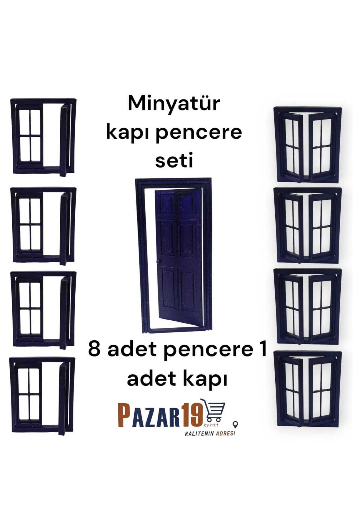 pazar 19 by hitit minyatür kapı pencere seti