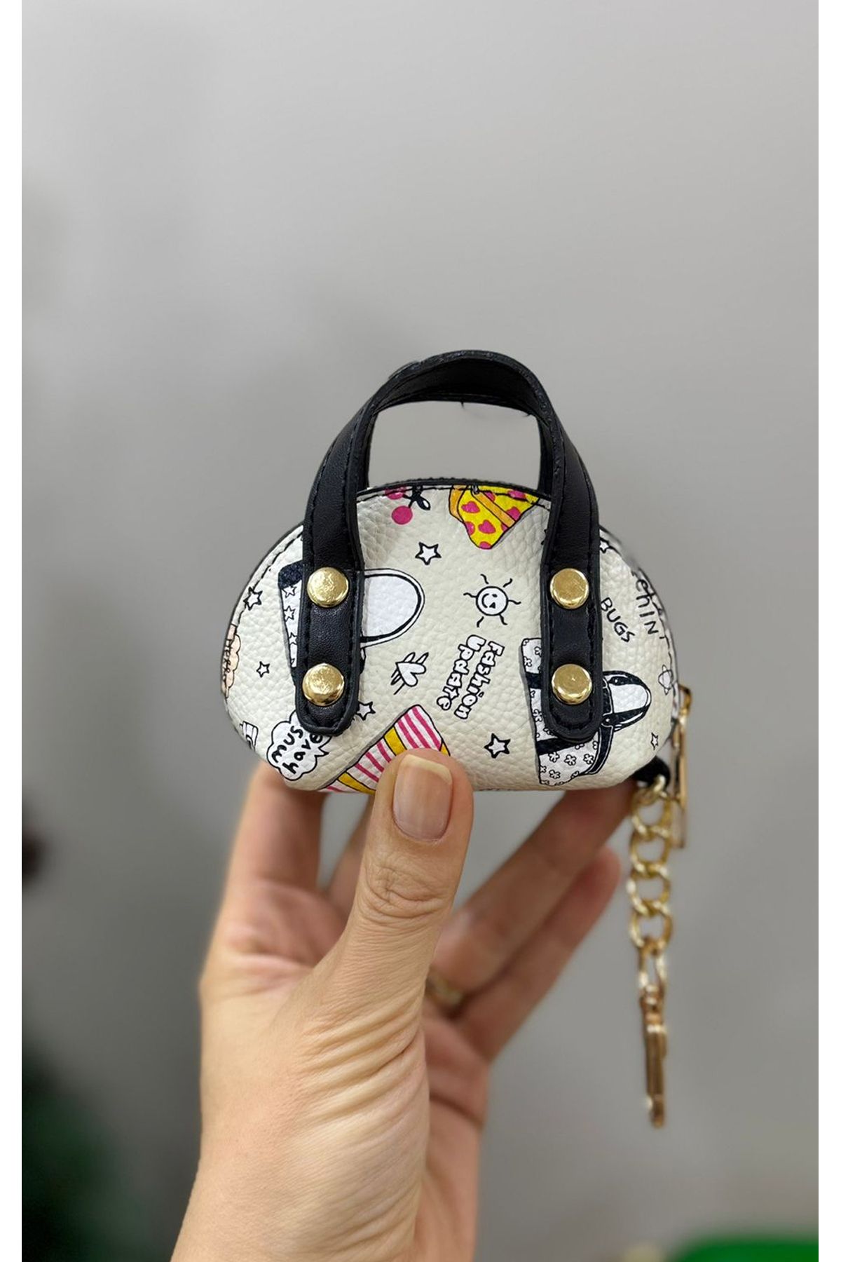 İPAX Cüzdan Airpods Kılıfı Mini Çanta Bozuk Para Çantası Anahtarlık