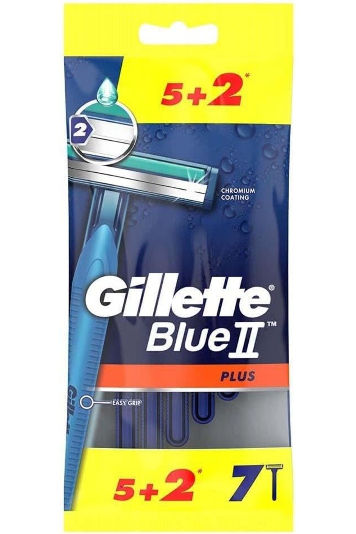 Gillette Blue2 Plus Kullan At Tıraş Bıçağı 7 Adet - Diş Beyazlatıcı Köpük Hediye