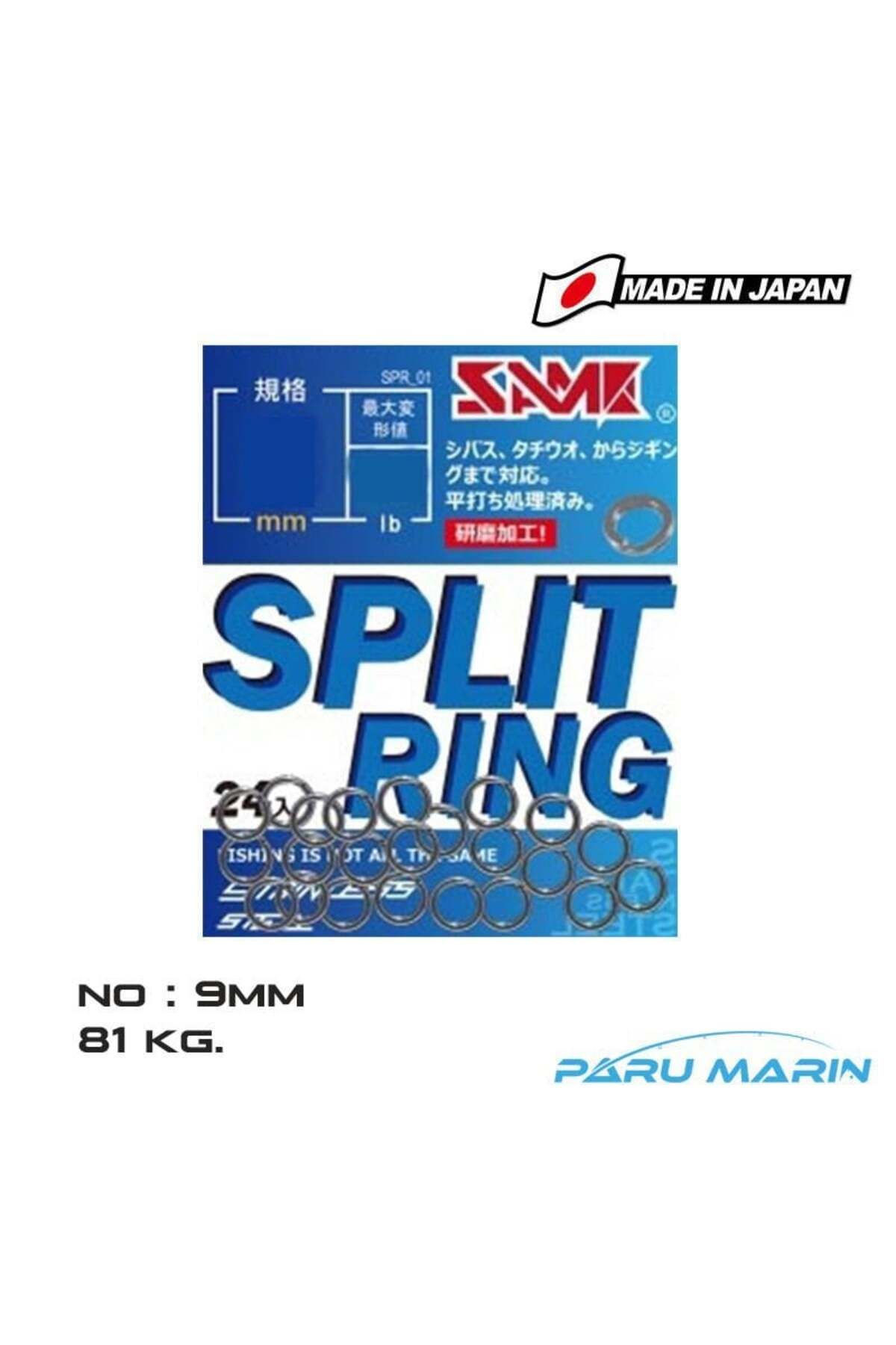 SAME FISHING Same Split Ring No:9 , (81 kg.)