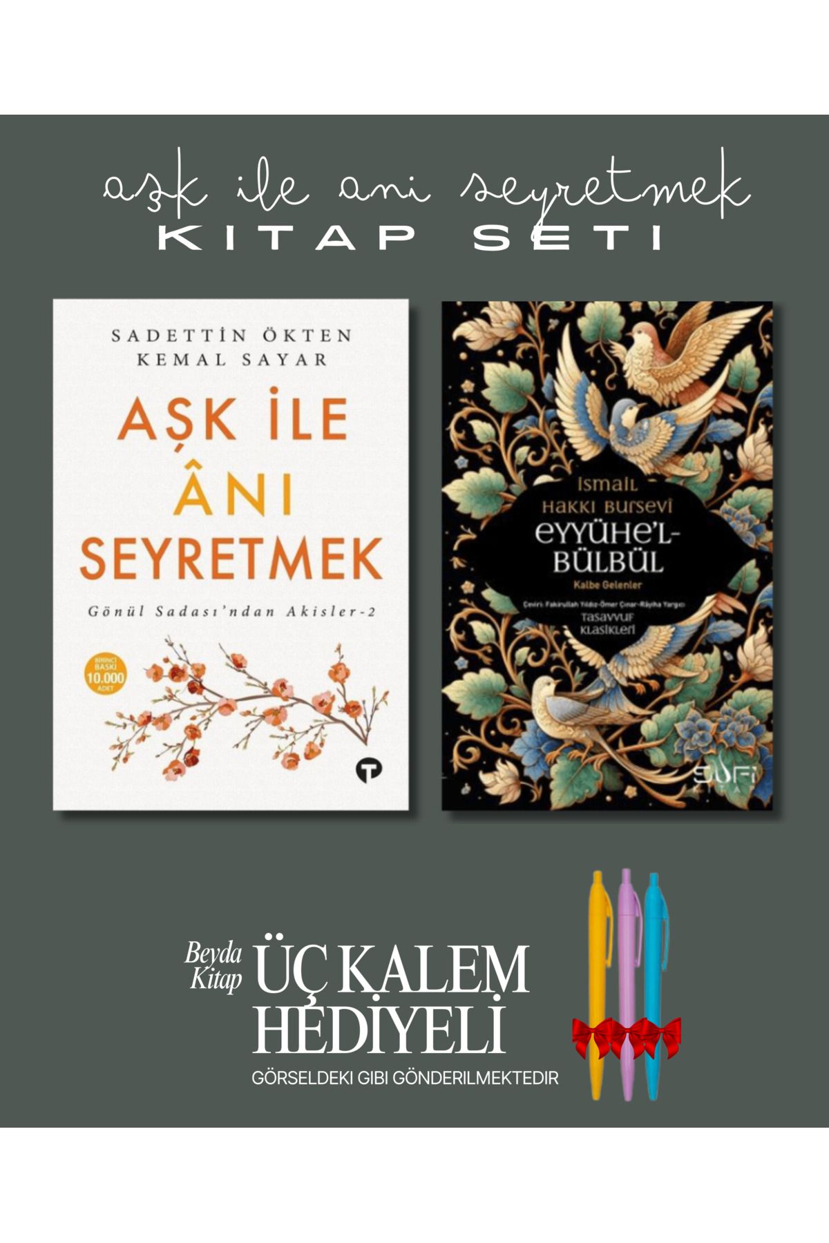 Turkuvaz Kitap Aşk İle Anı Seyretmek - Eyyühel Bülbül (2 Kitap) - Kalem Hediyeli - Kemal Sayar
