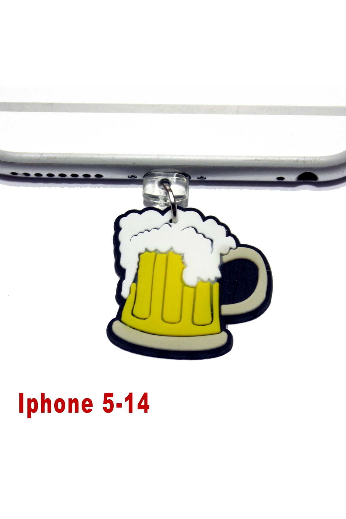 BK Design Iphone 5-14 Silikon Figürlü Telefon Şarj Portu Toz Tıpası Toz Tıkacı Charm IPCR1009