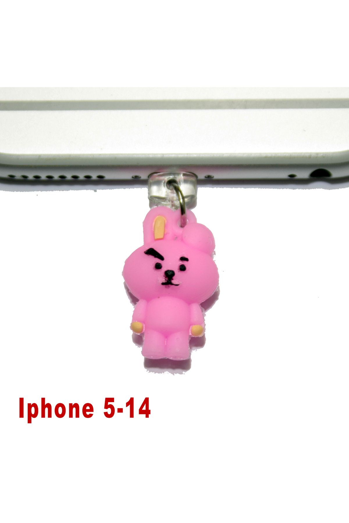 BK Design Iphone 5-14 Uyumlu 3D Silikon Figürlü Telefon Şarj Portu Toz Tıpası Toz Tıkacı Charm IPSL2012