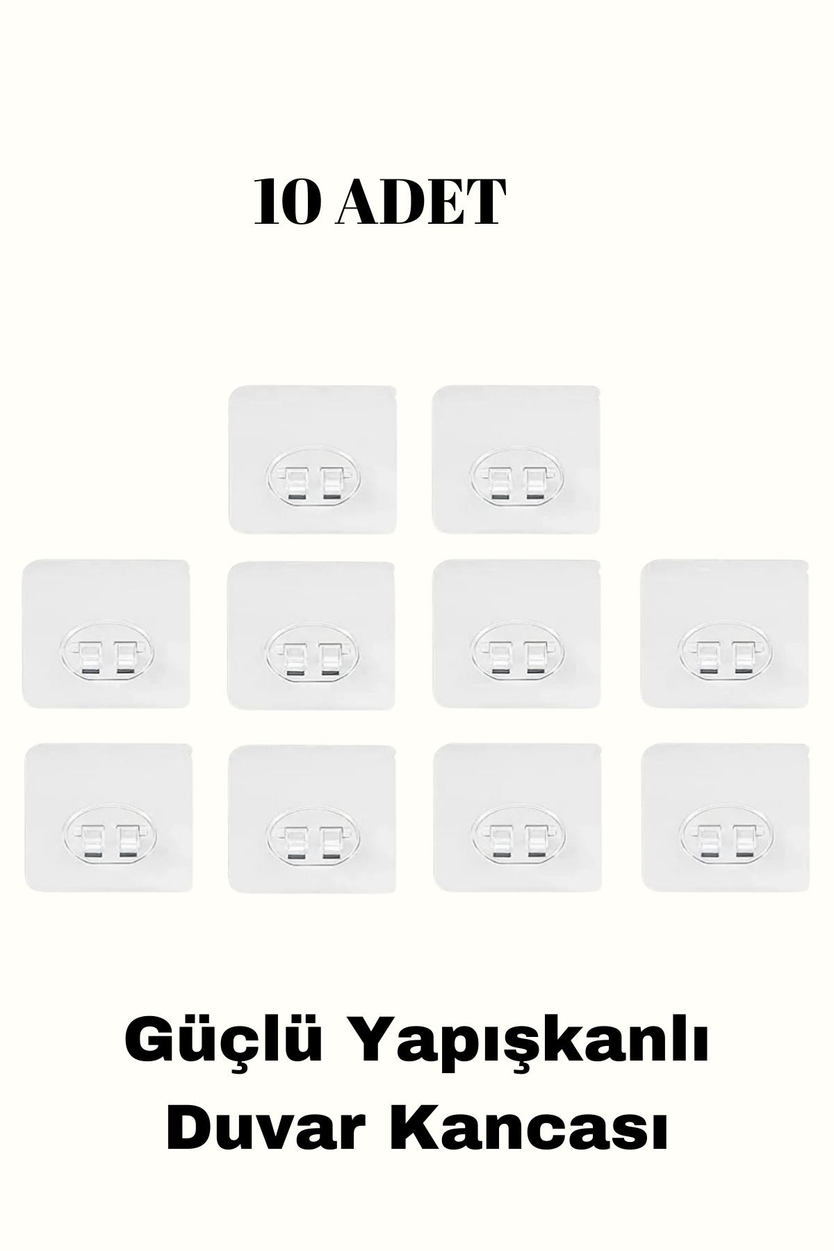 eldivenmatik Süper Güçlü Yapışkanlı Askı- Yedek Kanca-raf Tutucu Askı