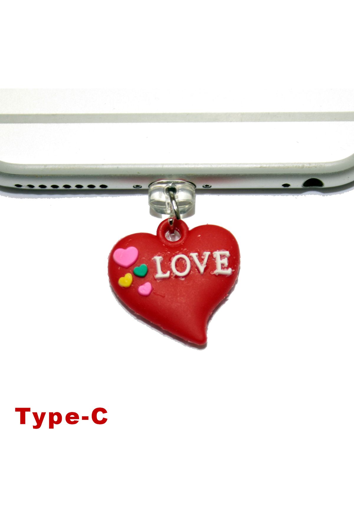 BK Design Type-C 3D Silikon Figürlü Telefon Şarj Portu Toz Tıpası Toz Tıkacı Charm TCSL2001