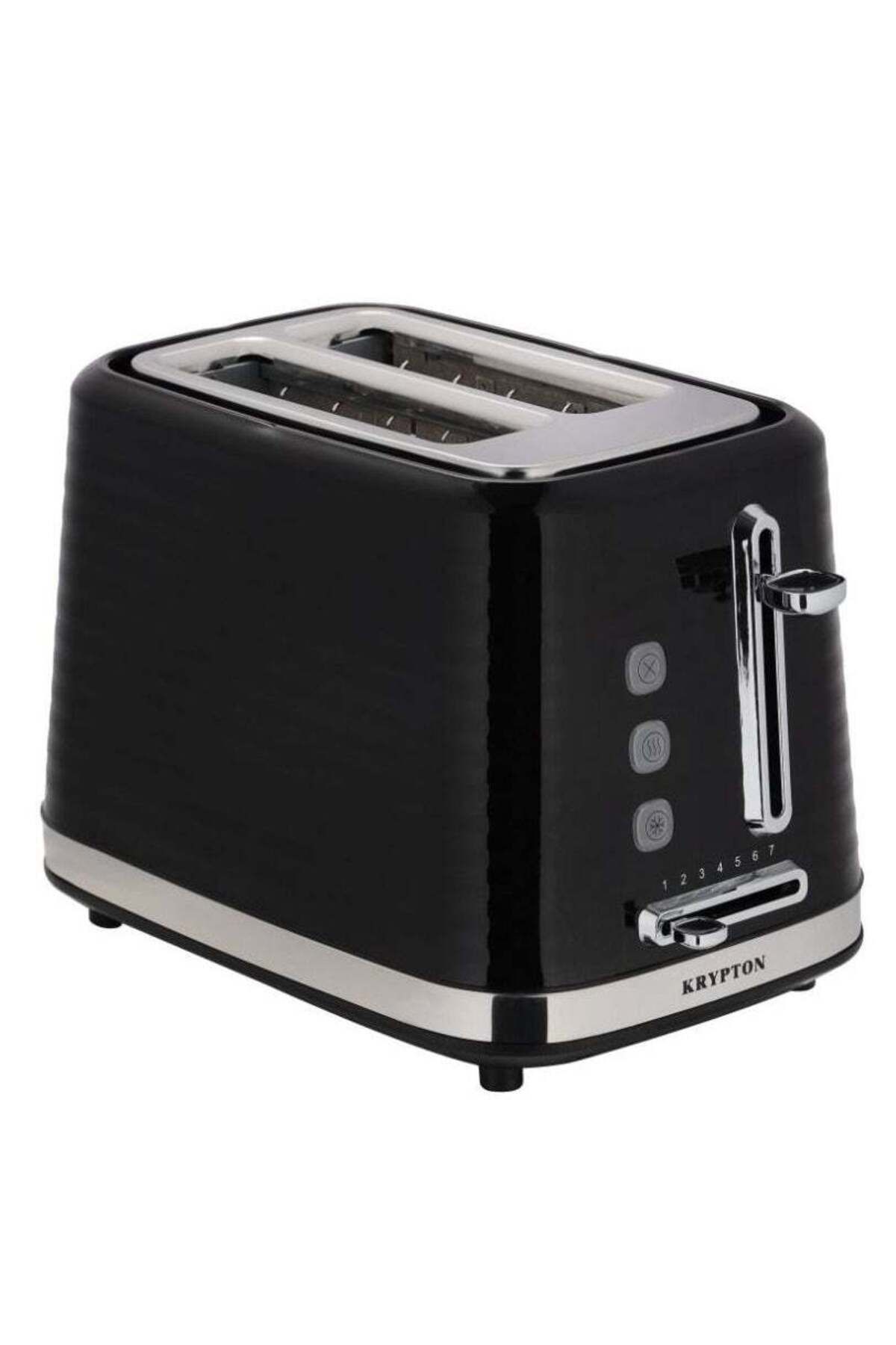 KRYPTON-2 Slice Bread Toaster – Auto Pop Up, 7 Browning Levels, Defrost Reheat Cancel, Crumb Tray 1