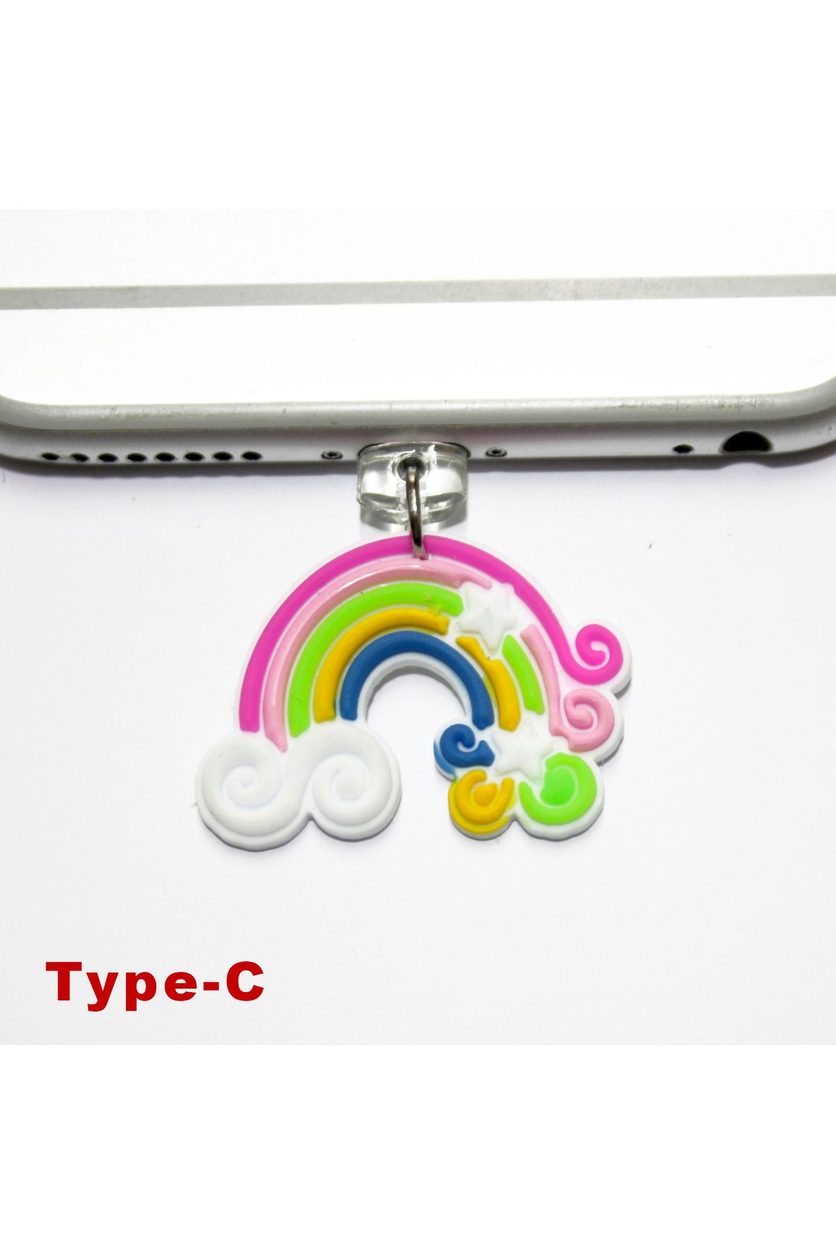 BK Design Type-C Silikon Figürlü Telefon Şarj Portu Toz Tıpası Toz Tıkacı Charm TCCR1027