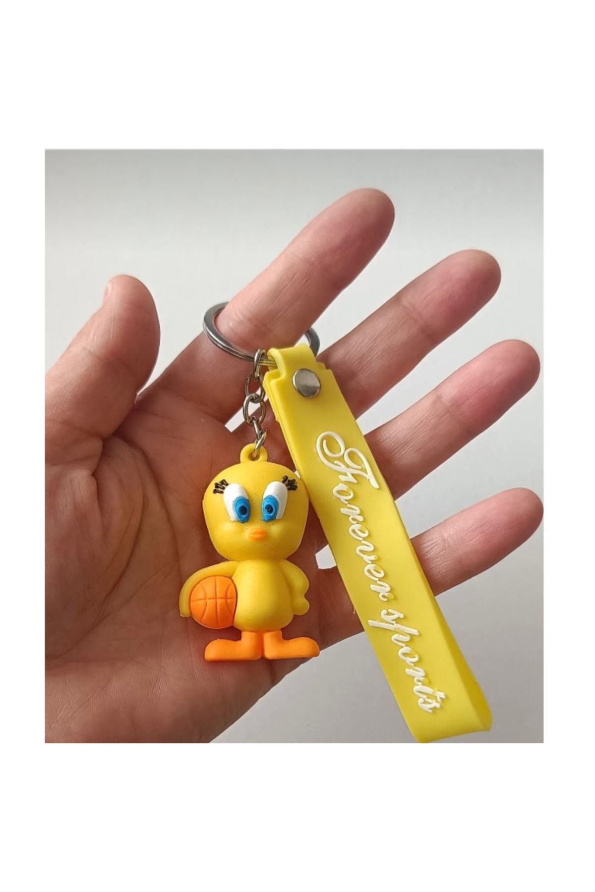 abnturk Tweety 3D Figür Sevimli Anahtarlık Çanta Süsü