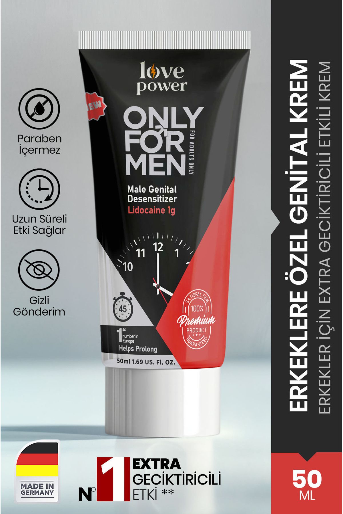 Love Power Geciktirmeye Yardımcı Krem – Uzun Deneyim Kremi 50 ml Genital Bakım Kremi