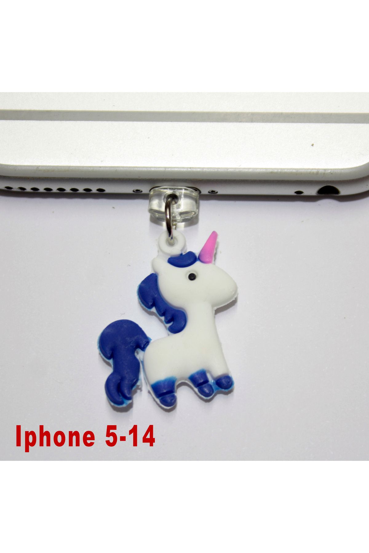 BK Design Iphone 5-14 Uyumlu 3D Silikon Figürlü Telefon Şarj Portu Toz Tıpası Toz Tıkacı Charm