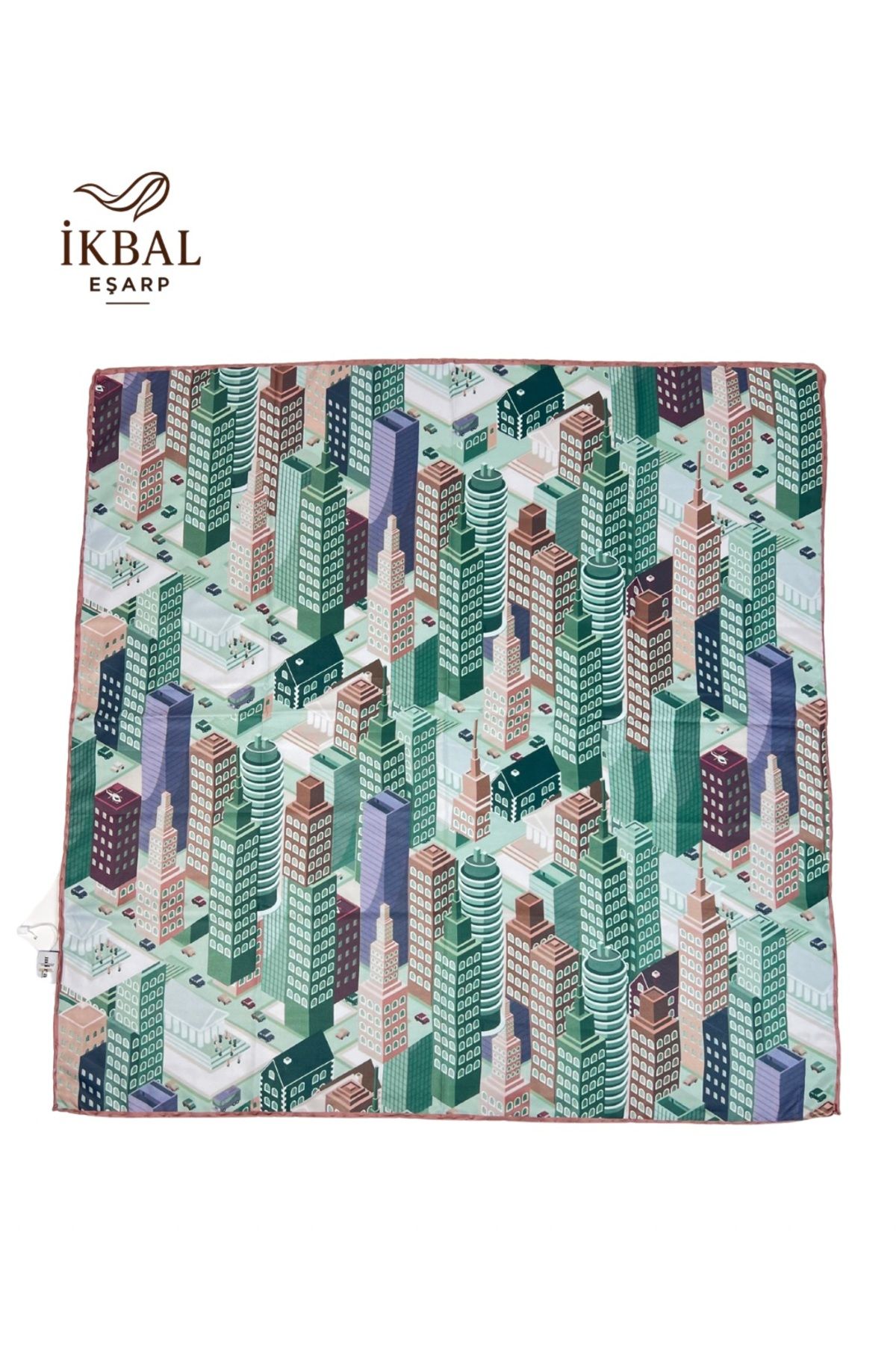 İkbal 75*75cm mira more rayon kumaş fular bandana