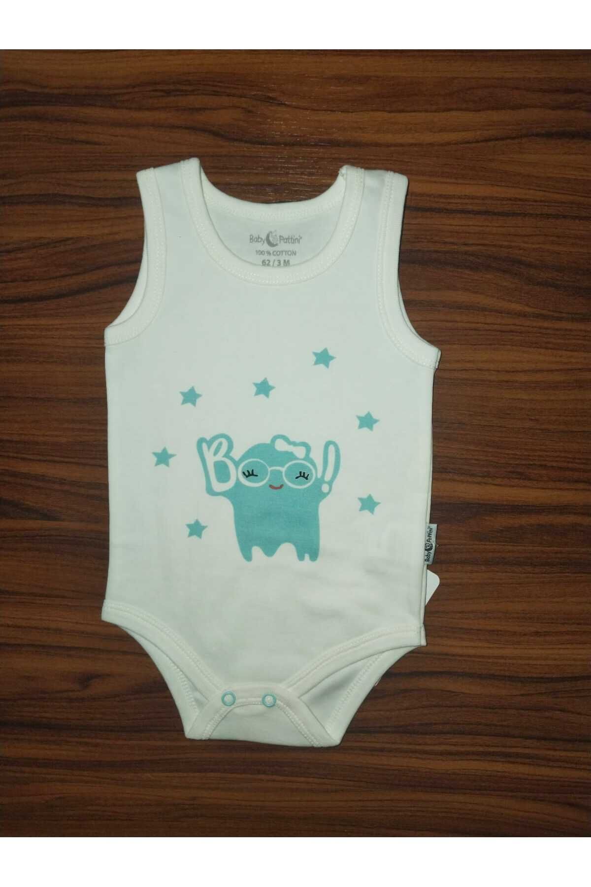 Baby Pattini Çıtçıtlı- BOO! Baskılı Bebek Badi