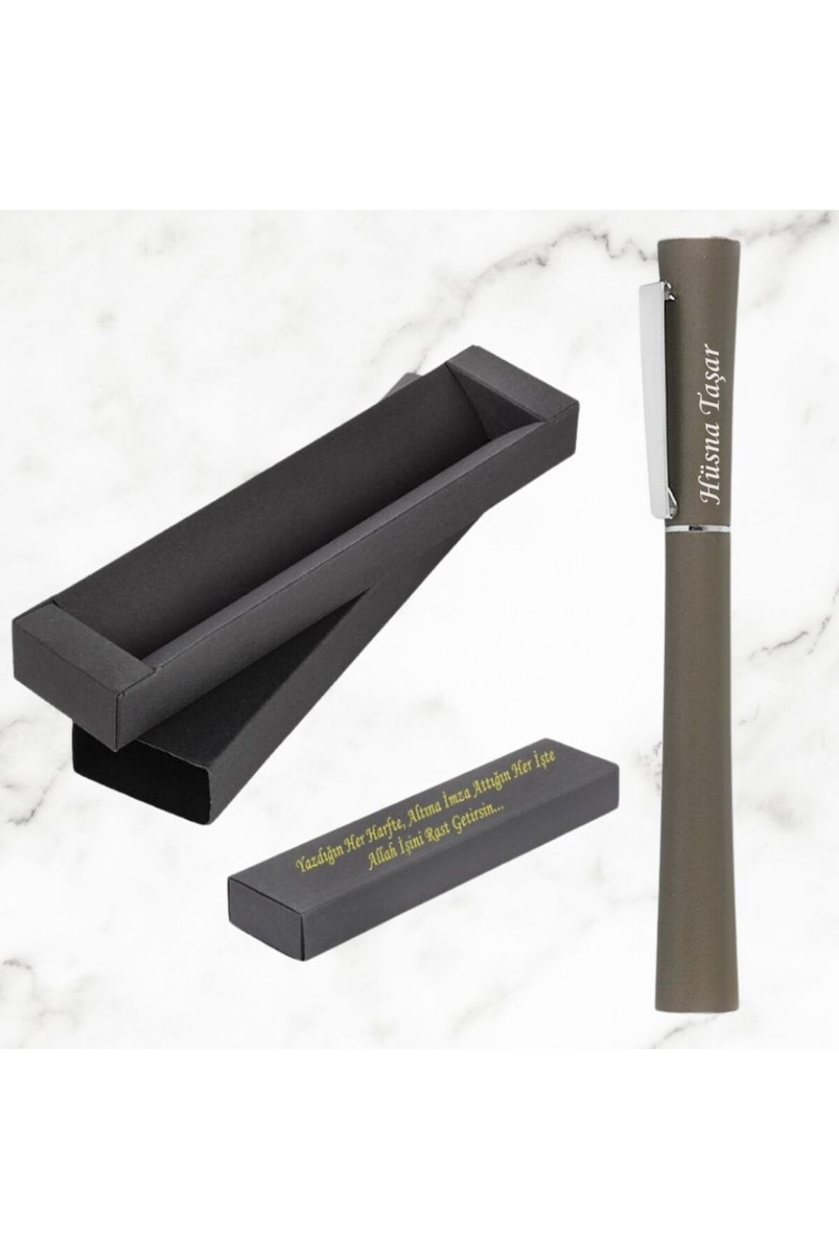HediyesiBizden KİŞİYE ÖZEL Metal HediyesiBizden Marka Roller Kalem Seti