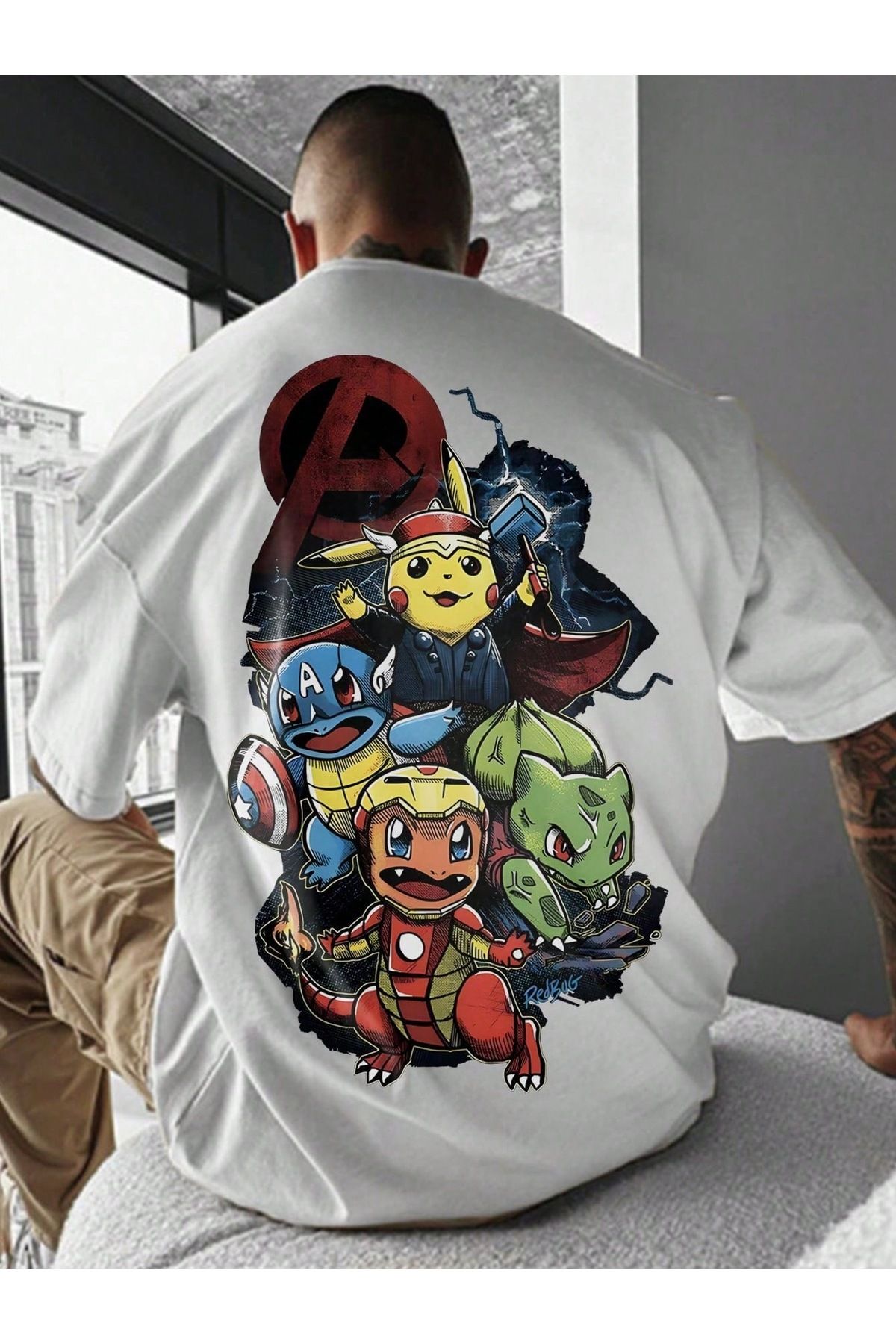 Bengi Clothing Oversize Kesim Kısa Kollu Baskılı T-shirt