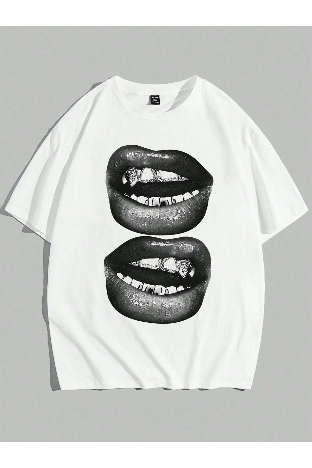 Bengi Clothing Oversize Kesim Kısa Kollu Baskılı T-shirt