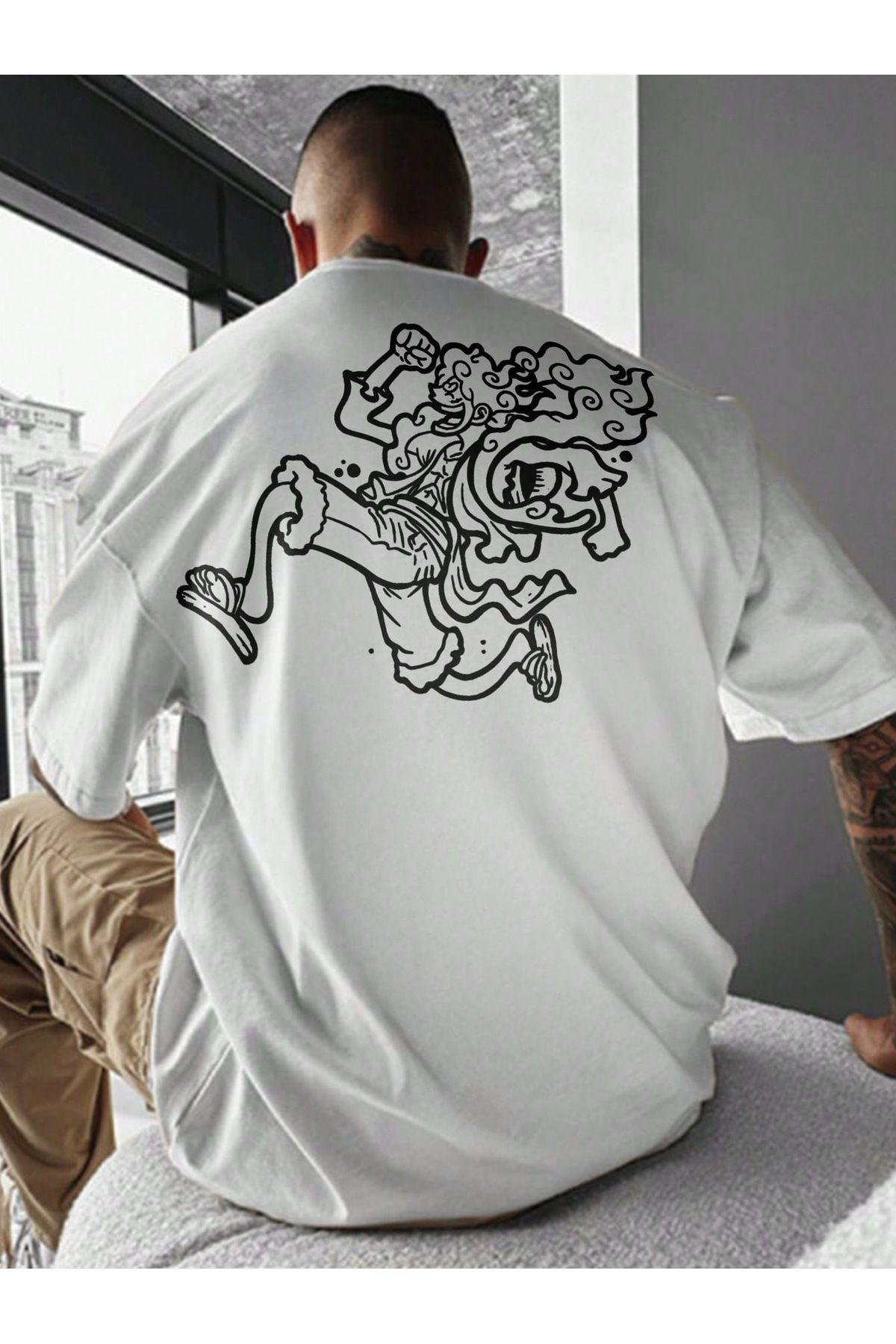 Bengi Clothing Oversize Kesim Kısa Kollu Baskılı T-shirt
