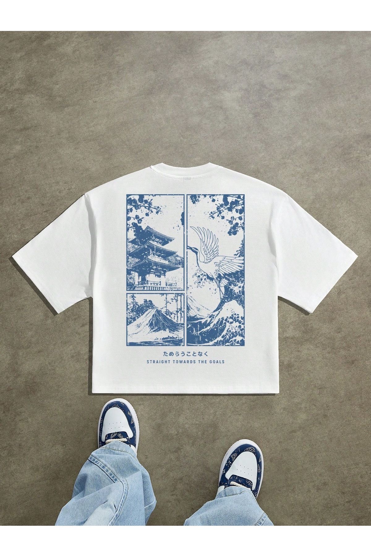 Bengi Clothing Oversize Kesim Kısa Kollu Baskılı T-shirt