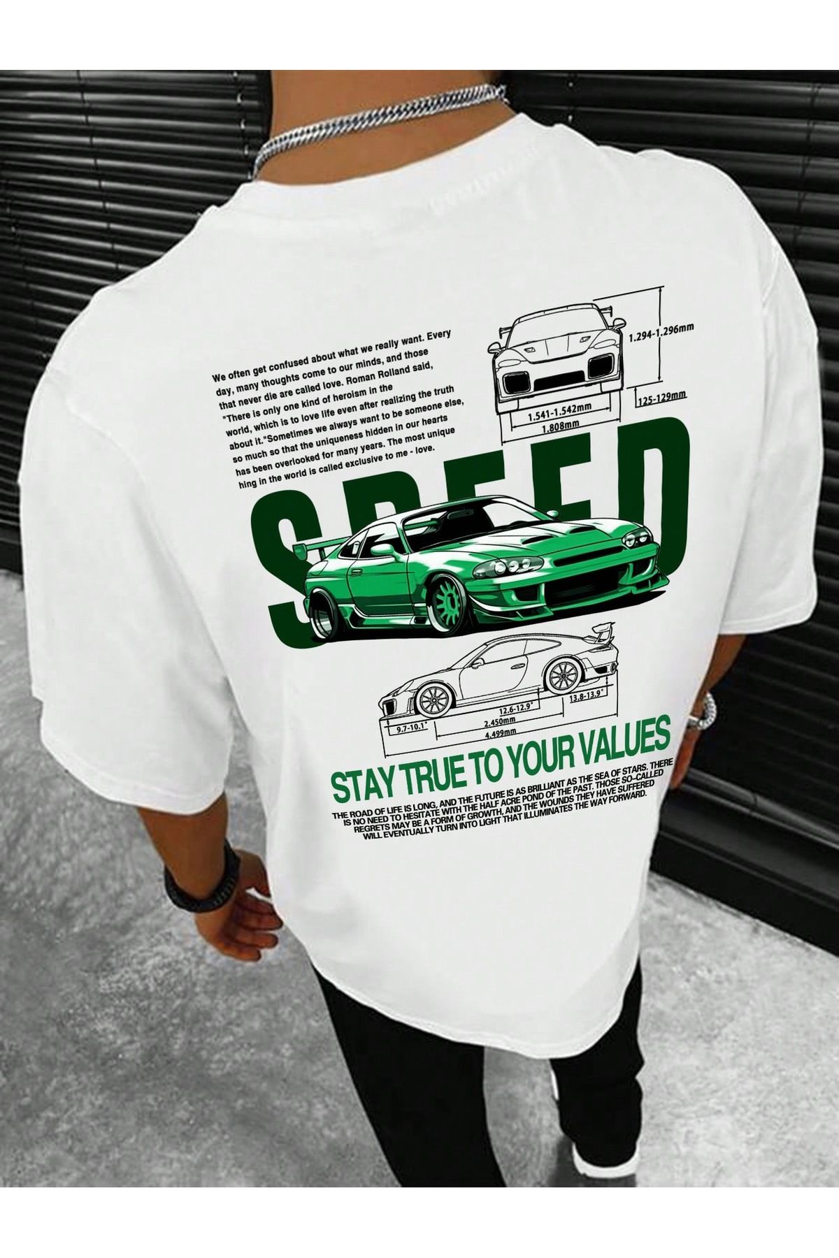 Bengi Clothing Oversize Kesim Kısa Kollu Baskılı T-shirt