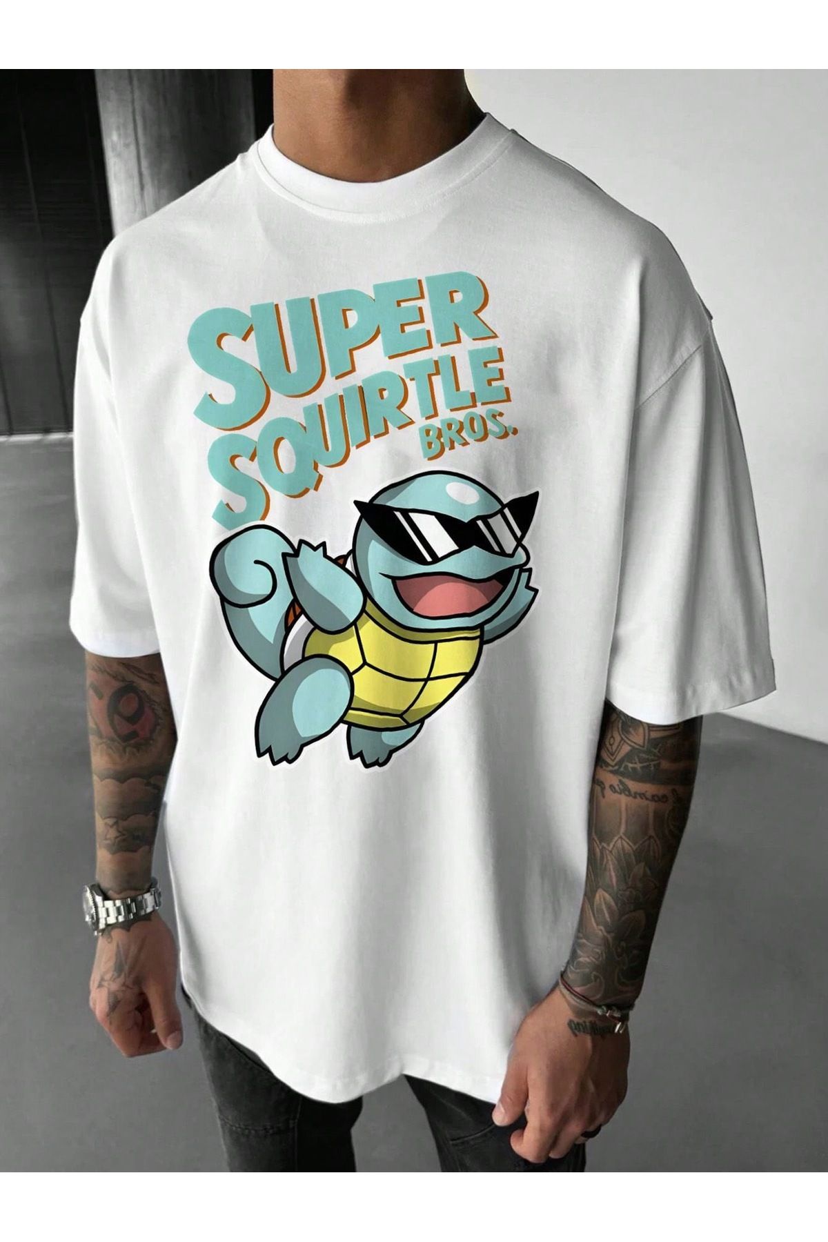 Bengi Clothing Oversize Kesim Kısa Kollu Baskılı T-shirt